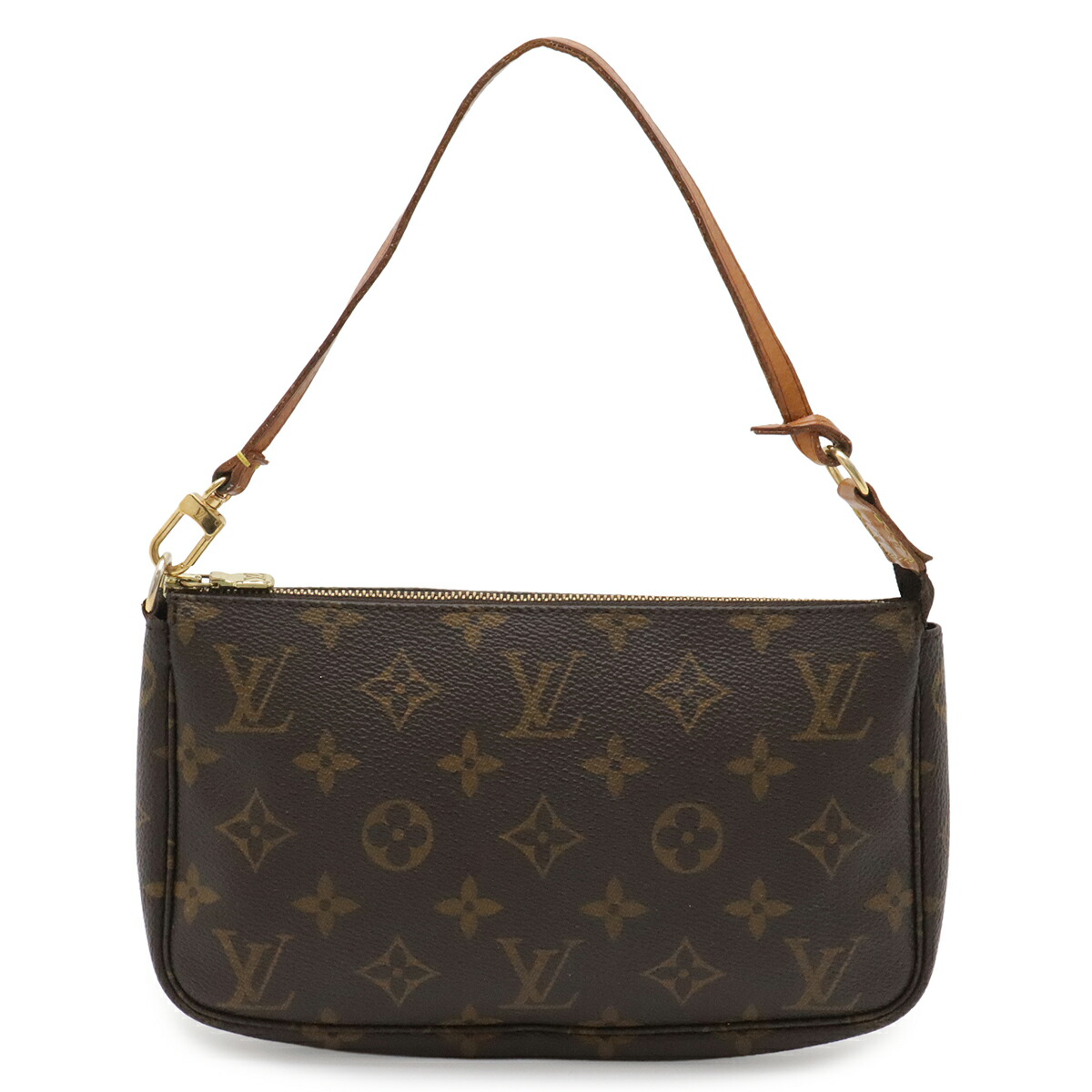 LOUIS VUITTON ルイ ヴィトン モノグラム ポシェット アクセソワール 添え物合財袋 ハンドバック 寄り合い御徒面子 M51980 【中古】