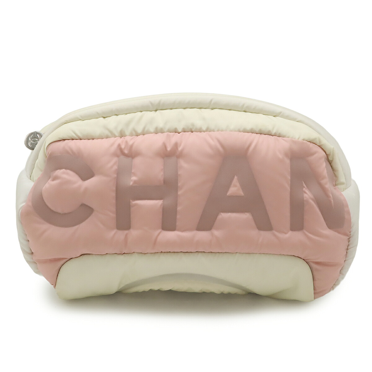 【美品・鑑定済み】CHANEL ウエストポーチ　ココマーク　チェーン　レッド 美品・鑑定済み】CHANEL ウエストポーチ ココマーク チェーン レッド