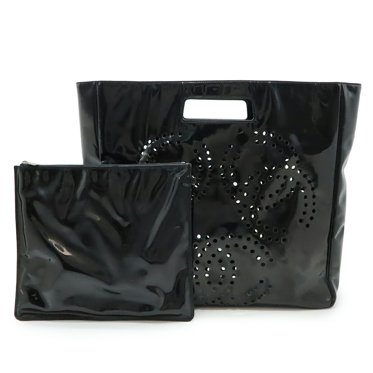 ひなポコ親衛隊 CHANEL ほぼ未使用ブラック トートバッグ フリンジ付 VINTAGE CHANEL/シャネル】Paris biarritz tote（トートバッグ