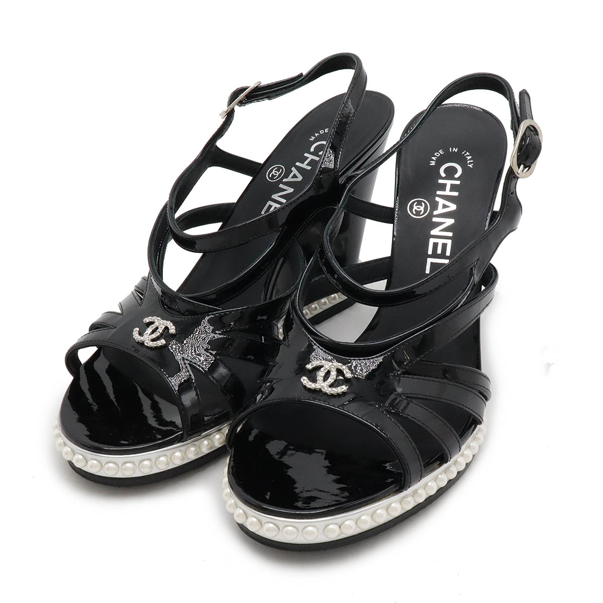 楽天市場】CHANEL シャネル ココマーク プラチェーン サンダル