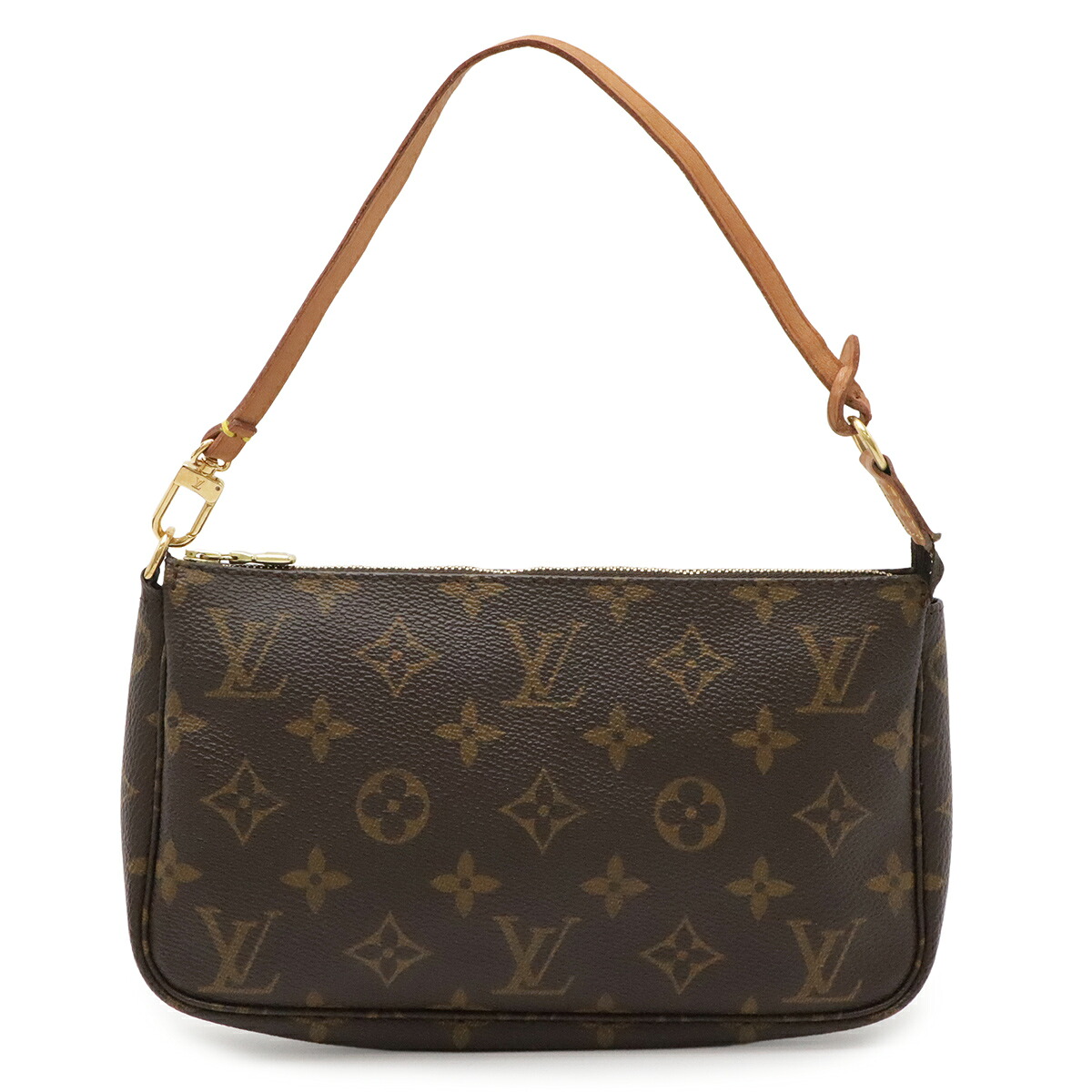 LOUIS VUITTON ルイ ヴィトン モノグラム ポシェット アクセソワール 添え物合財袋 ハンドバック 寄り合い御徒面子 M51980 【中古】