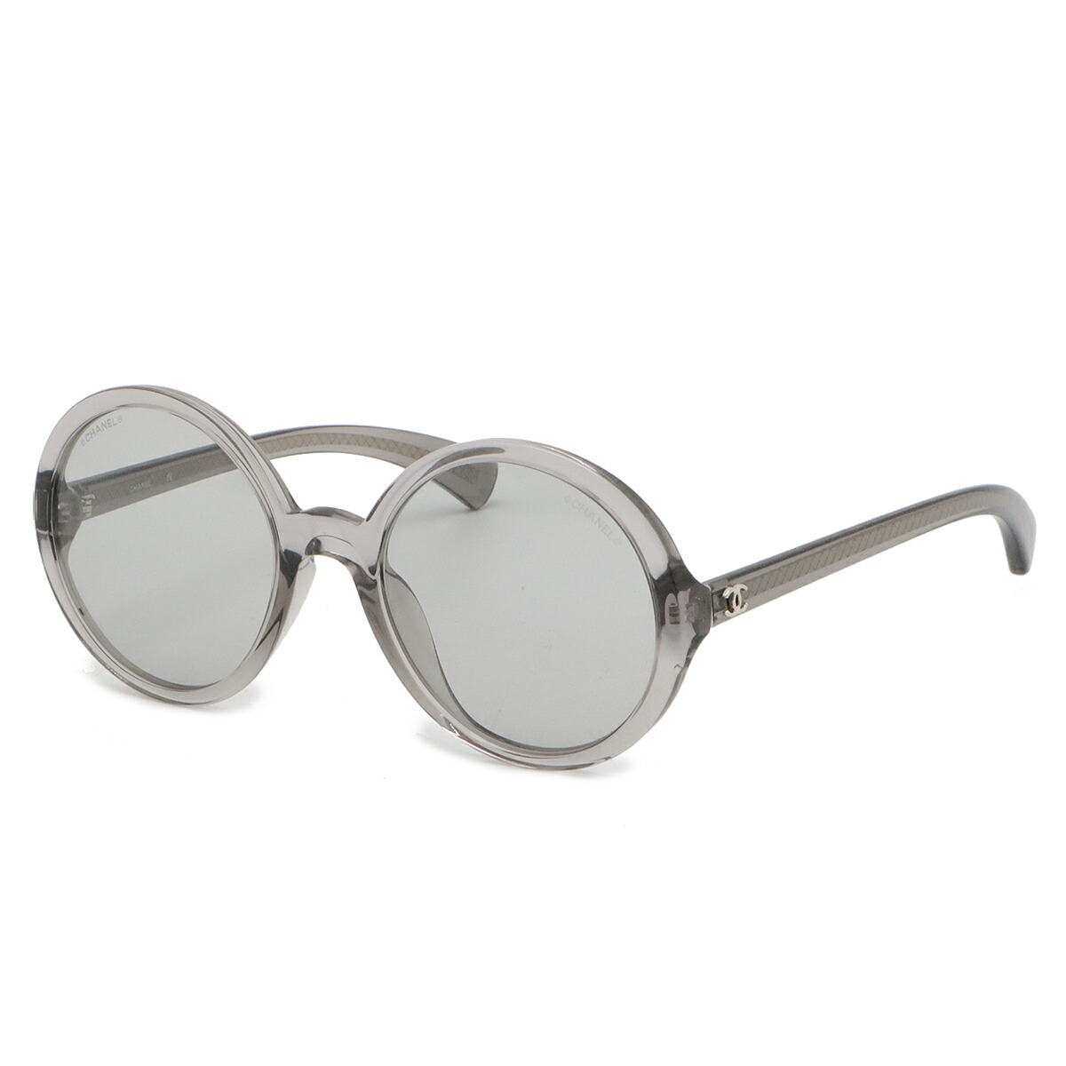 【シャネル】サングラス リムレス　ココマーク　グレー　シルバー シャネル CHANEL サングラス リムレス 4092-B ココマーク ライン