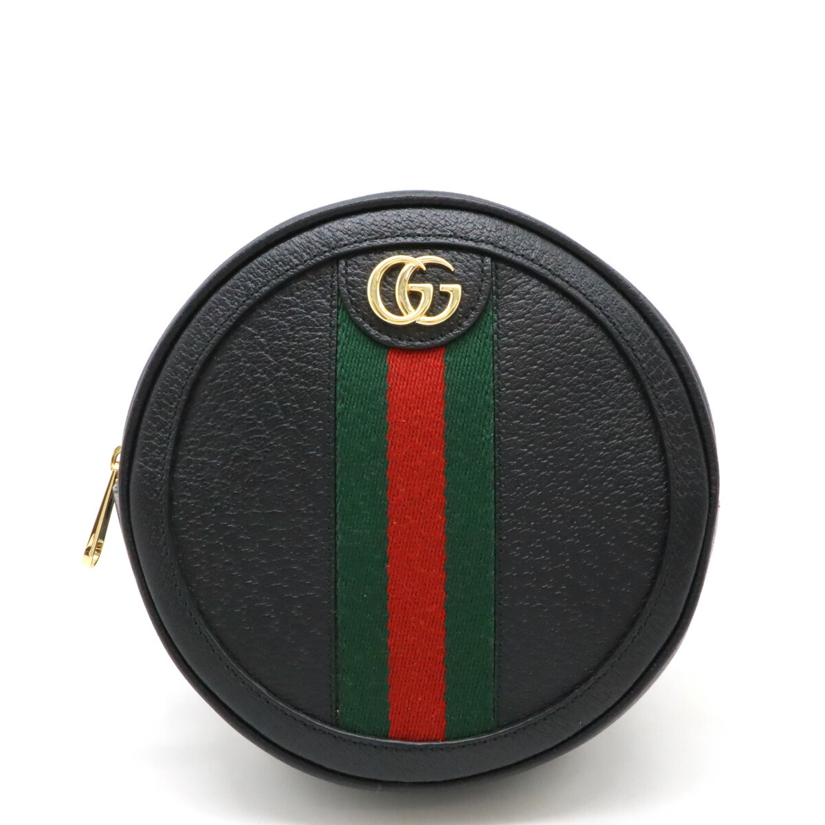 GUCCI グッチ オフィディア シェリーライン GGマーモント ラウンド バックパック リュックサック ミニリュック レザー ブラック 黒 598661 【中古】