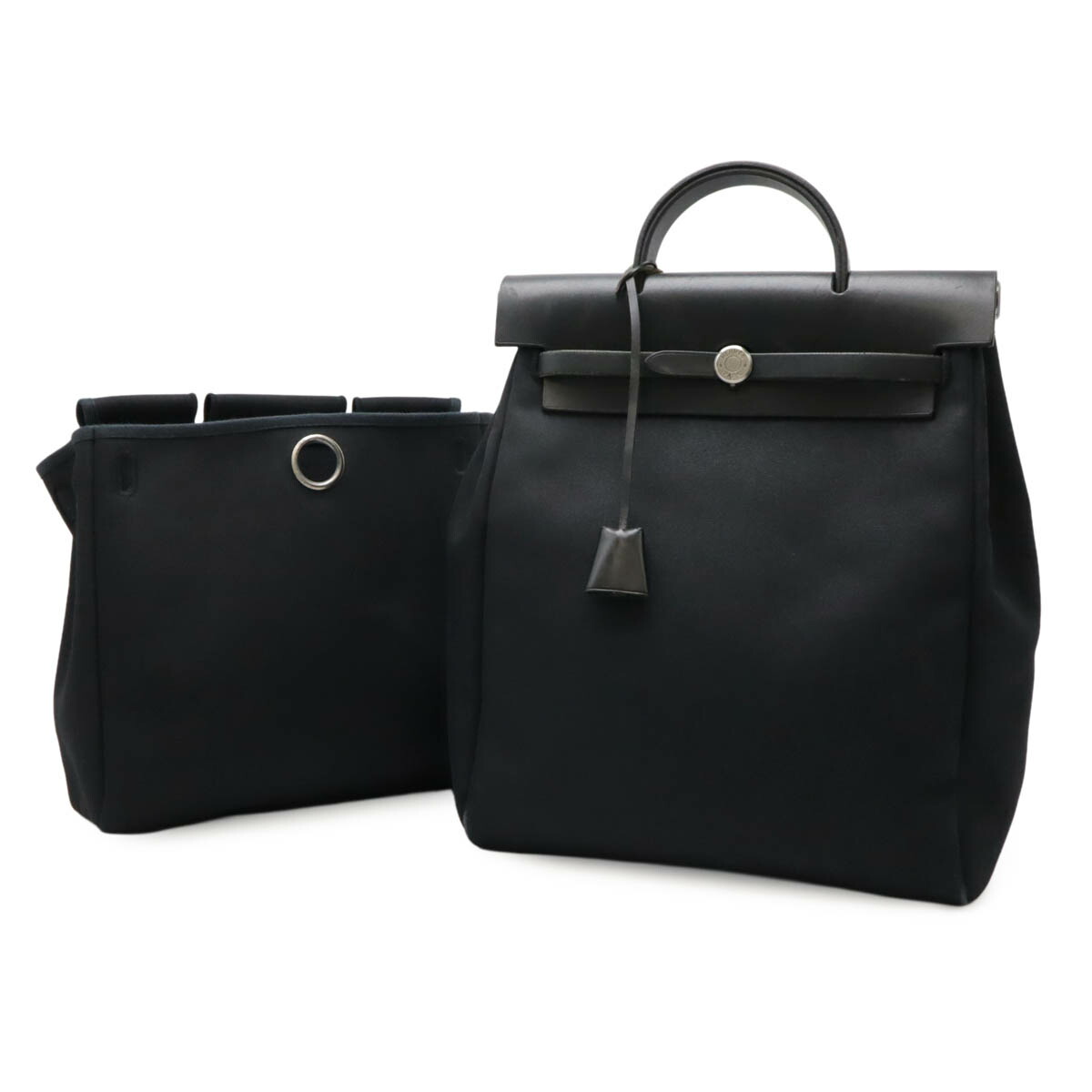 HERMES エールバッグ ボーダーショルダーバッグ 2way HERMES エールバッグ ボーダーショルダーバッグ 2way エルメス