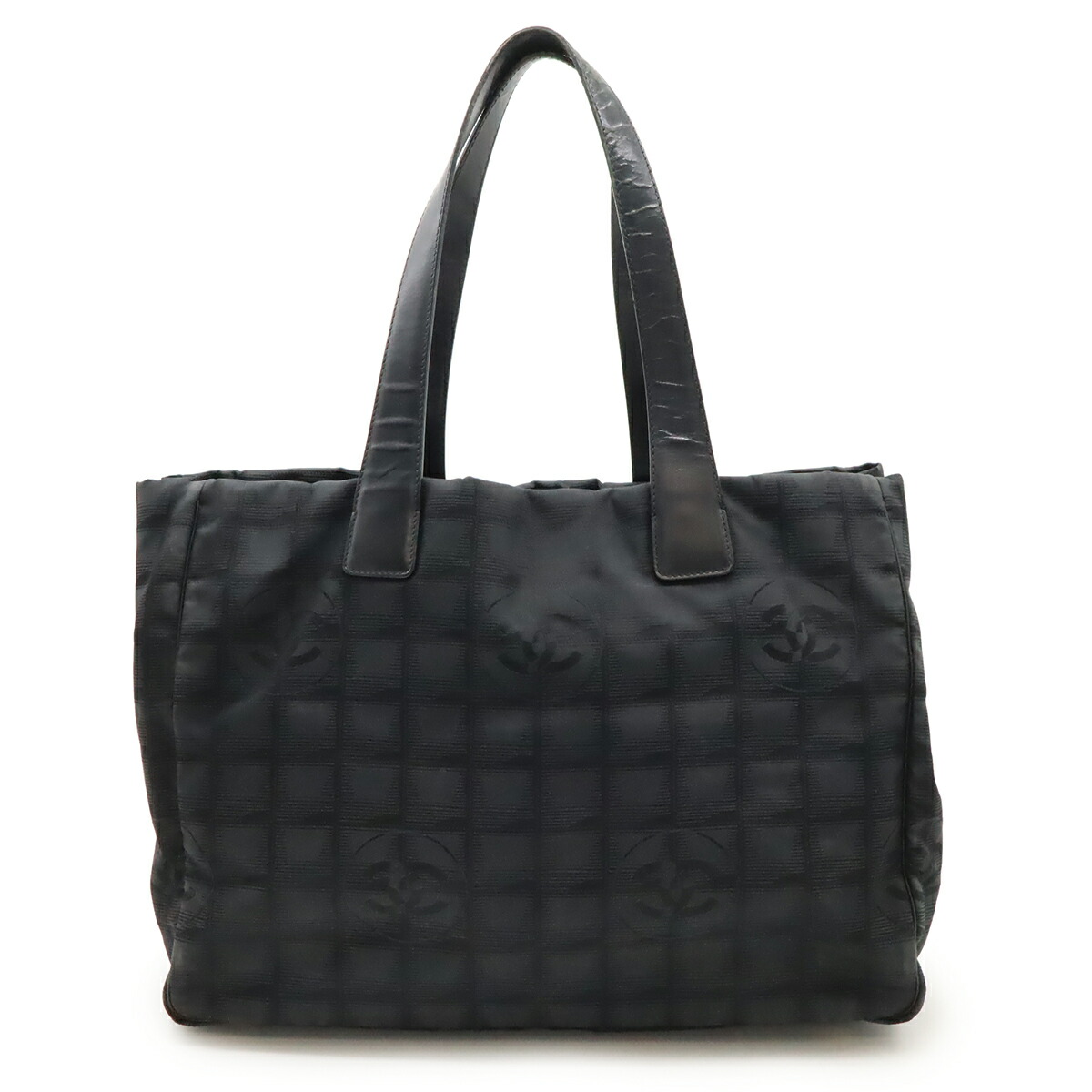 CHANEL シャネル ニュートラベルライン Newトラベルライン トートMM トートバッグ ナイロン ブラック 黒 ゴールド金具 A15991 【中古】