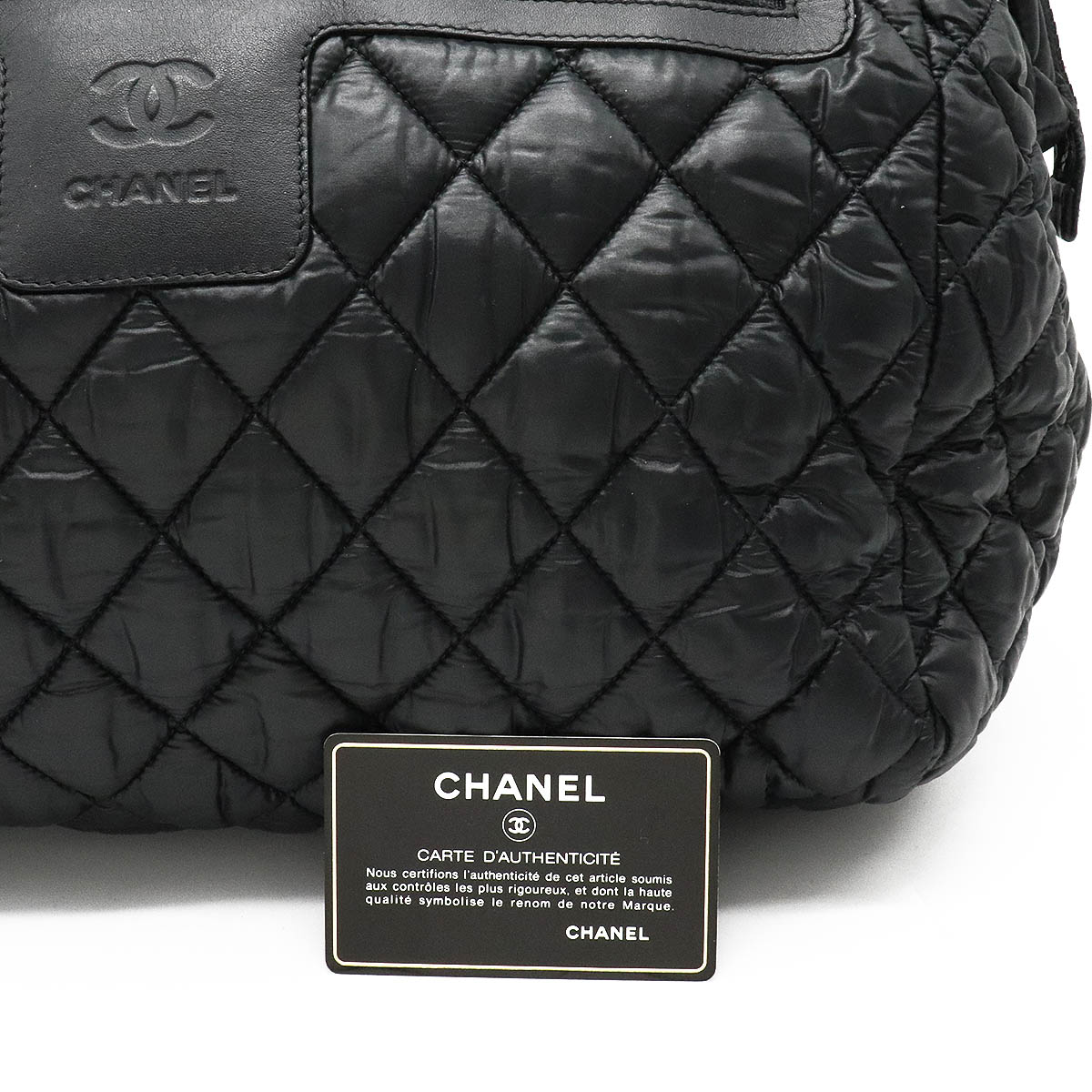 CHANEL シャネル コココクーン 黒 ブラック ミニボストンバッグ