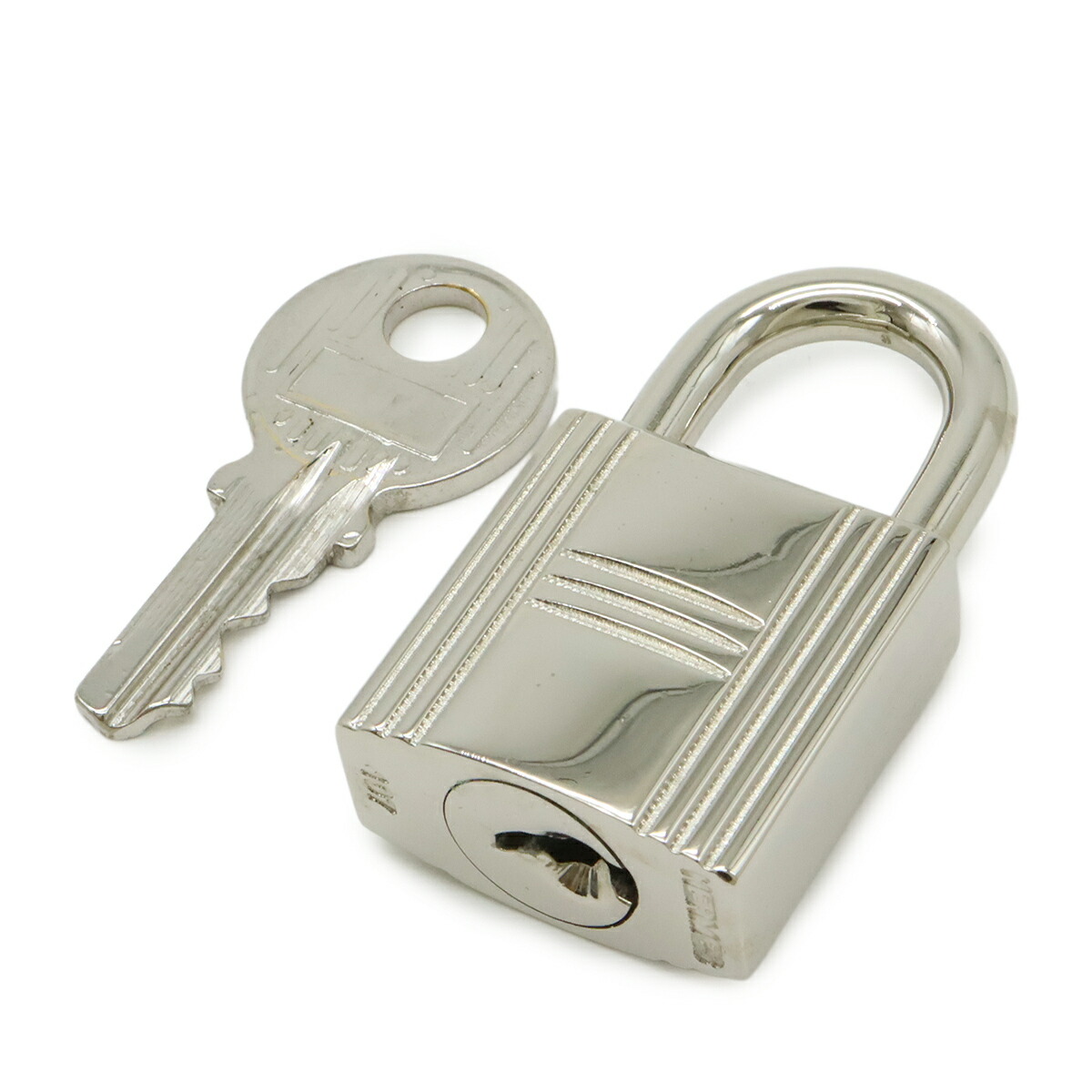 【美品】 HERMES エルメス カデナ南京錠パドロック HERMES - エルメス 2001年 カデナ パドロック 南京錠 シルバー