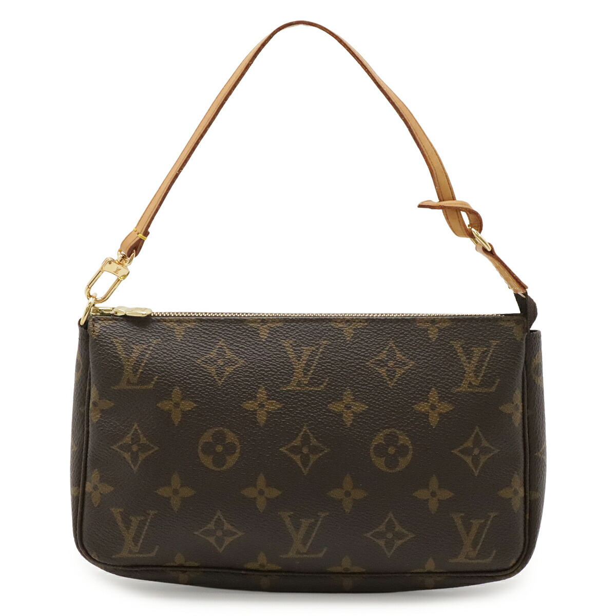 LOUIS VUITTON ルイ ヴィトン モノグラム ポシェット アクセソワール 添え物合財袋 ハンドバック 寄り合い御徒面子 M51980 【中古】