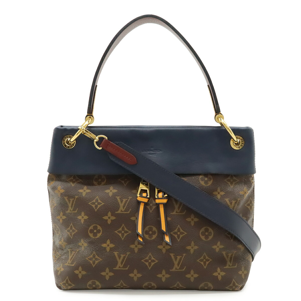 LOUIS VUITTON ルイ ヴィトン モノグラム テュイルリーブザス ハンドバック 2WAY ショルダーバッグ 曲がった掛け なめし革 マリーンボルドー M43441 【中古】
