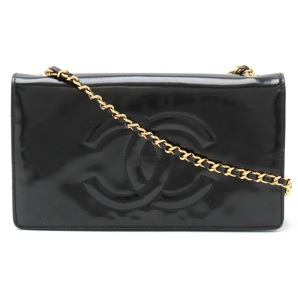 CHANEL カメリア柄　チェーンウォレット【中古】 楽天市場】【財布】CHANEL シャネル カメリア チェーン