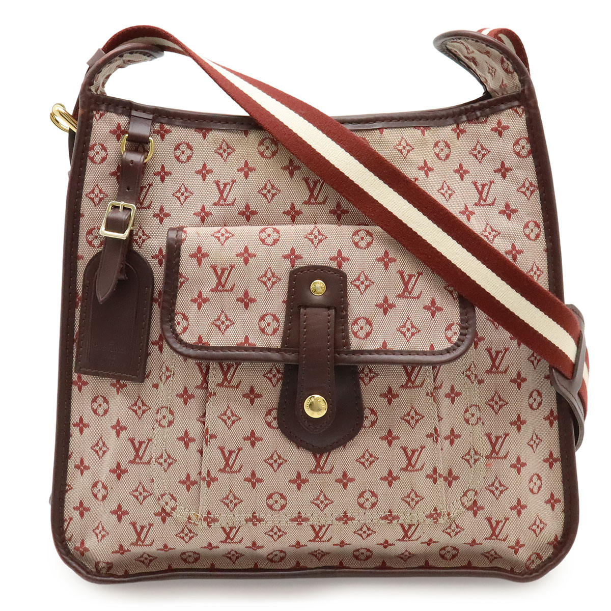 LOUIS VUITTON ルイ ヴィトン モノグラムミニ ブザス マリーケイト ショルダーバッグ 斜め掛け キャンバス レザー スリーズ チェリー M92321 【中古】