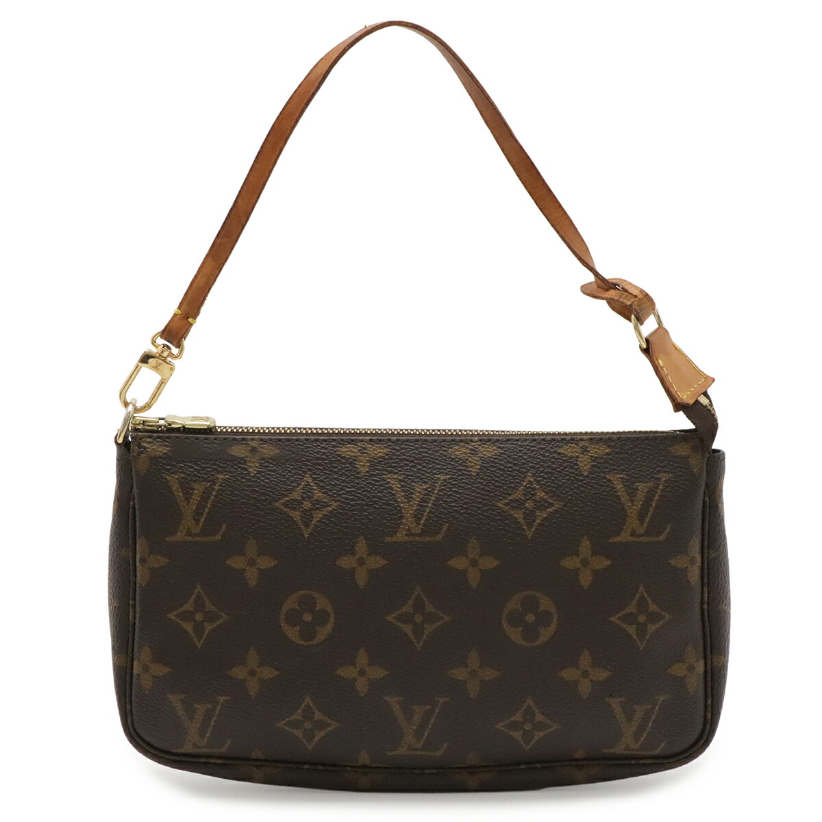 LOUIS VUITTON ルイ ヴィトン モノグラム ポシェット アクセソワール 添え物合財袋 ハンドバック 寄り合い御徒面子 M51980 【中古】