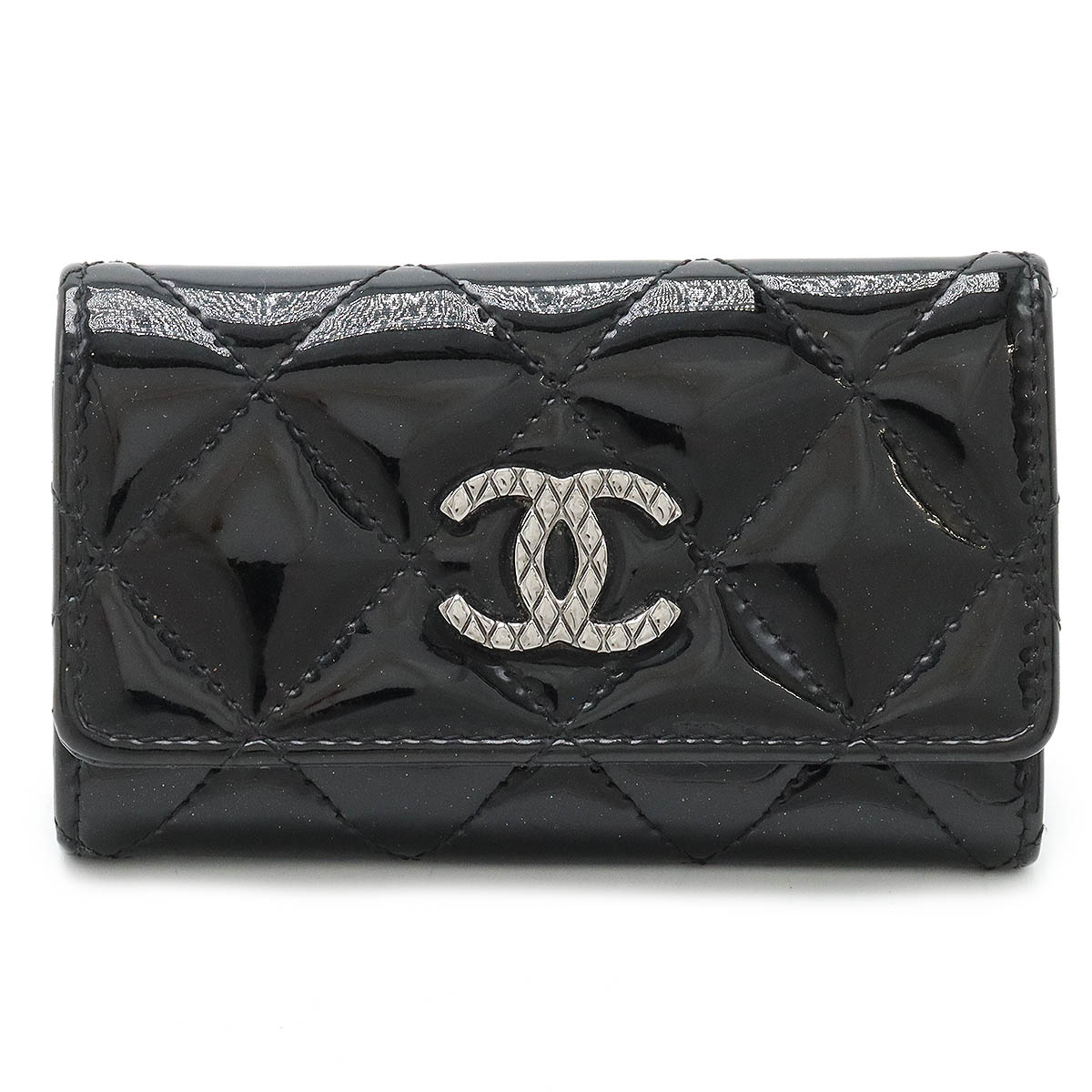 CHANEL キーケース　エナメル　ブリリアント　ココマーク CHANEL シャネル 6連キーケース マトラッセ ブリリアント
