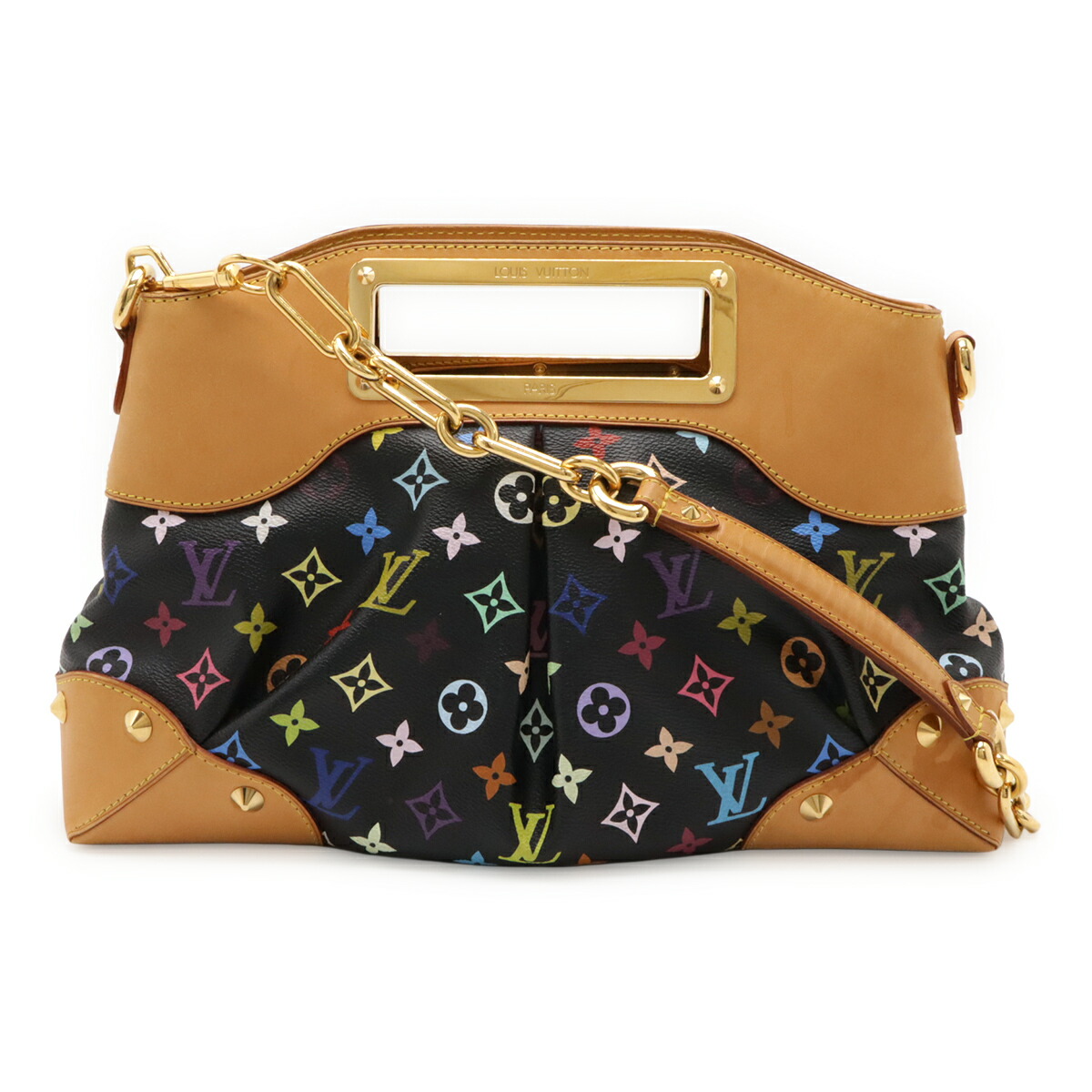 LOUIS VUITTON ルイ ヴィトン モノグラムマルチカラー ジュディGM ハンドバッグ 2WAY ショルダーバッグ 肩掛け ノワール 黒 ブラック M40256 【中古】