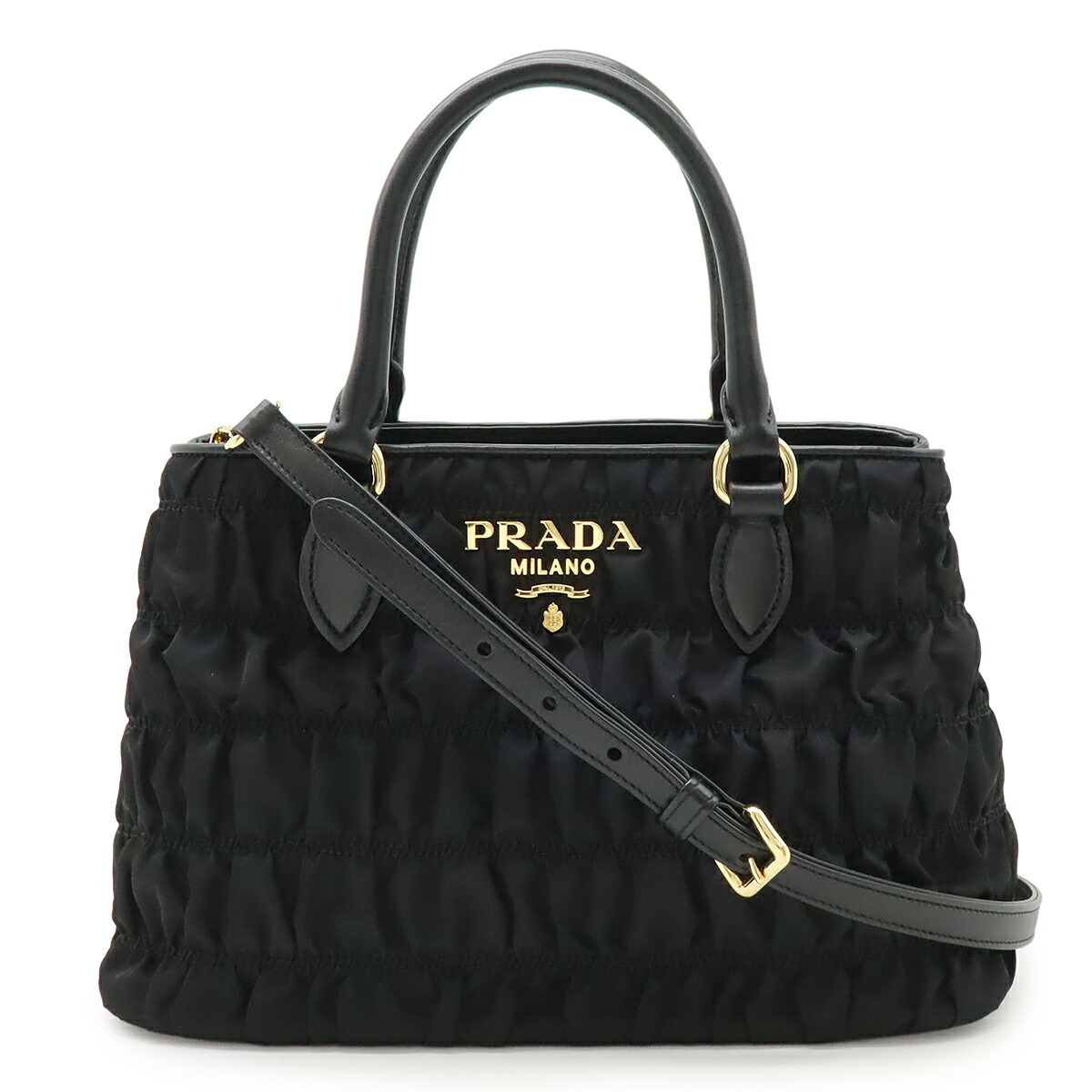 PRADA ハンドバック　2way プラダ PRADA ☆レザー2WAYハンドバッグ - BAULETTO IN PELLE VITELLO