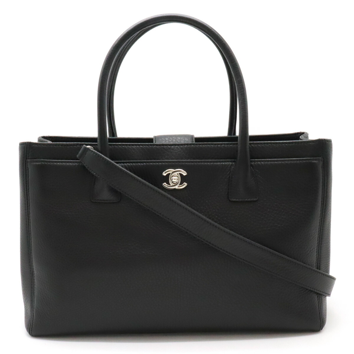 シャネル トートバッグ A50995 シャネル CHANEL GSTトートバッグ A50995 ブラック シルバー金具