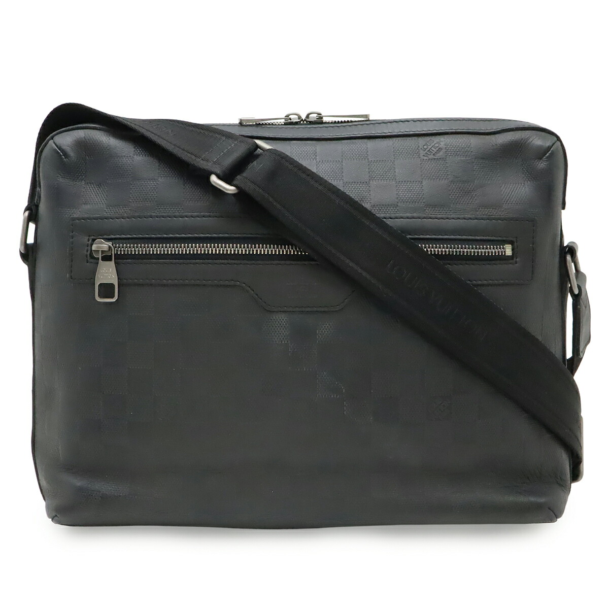 LOUIS VUITTON ルイ ヴィトン ダミエアンフィニ カリプソMM ショルダーバッグ メッセンジャーバッグ オニキス 黒 ブラック N41201 【中古】
