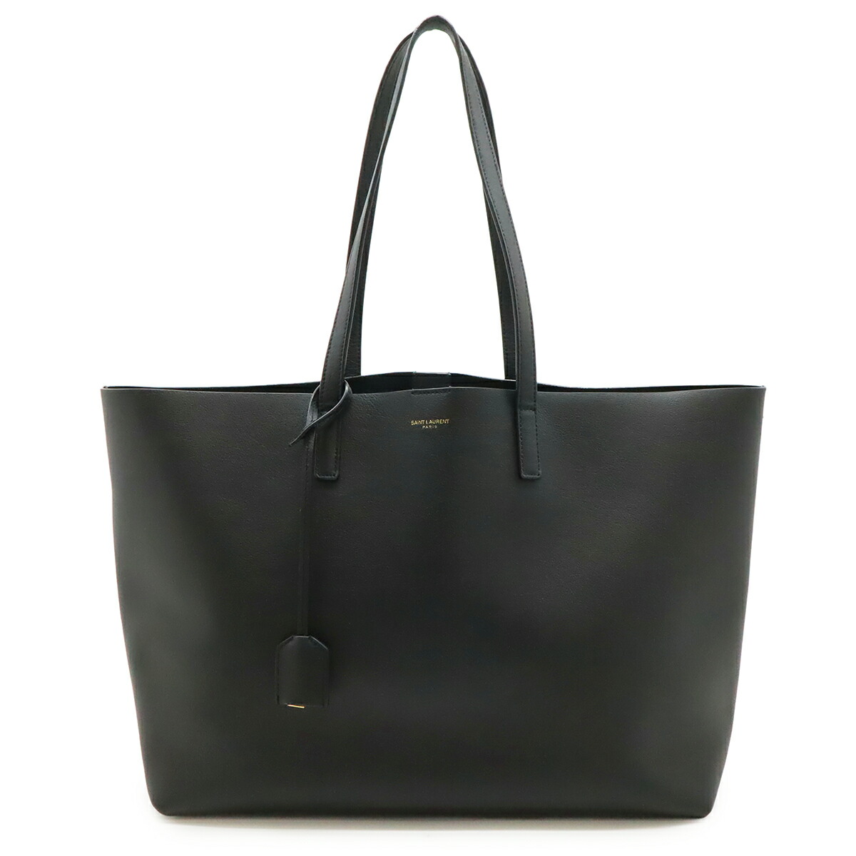 SAINT LAURENT PARIS サン ローラン 光の都市 イブサンローラン 酵母菌酉の方角 買い出し御徒面子 トートバッグ なめし革 黒いこと 合財袋欠品 600281 【中古】