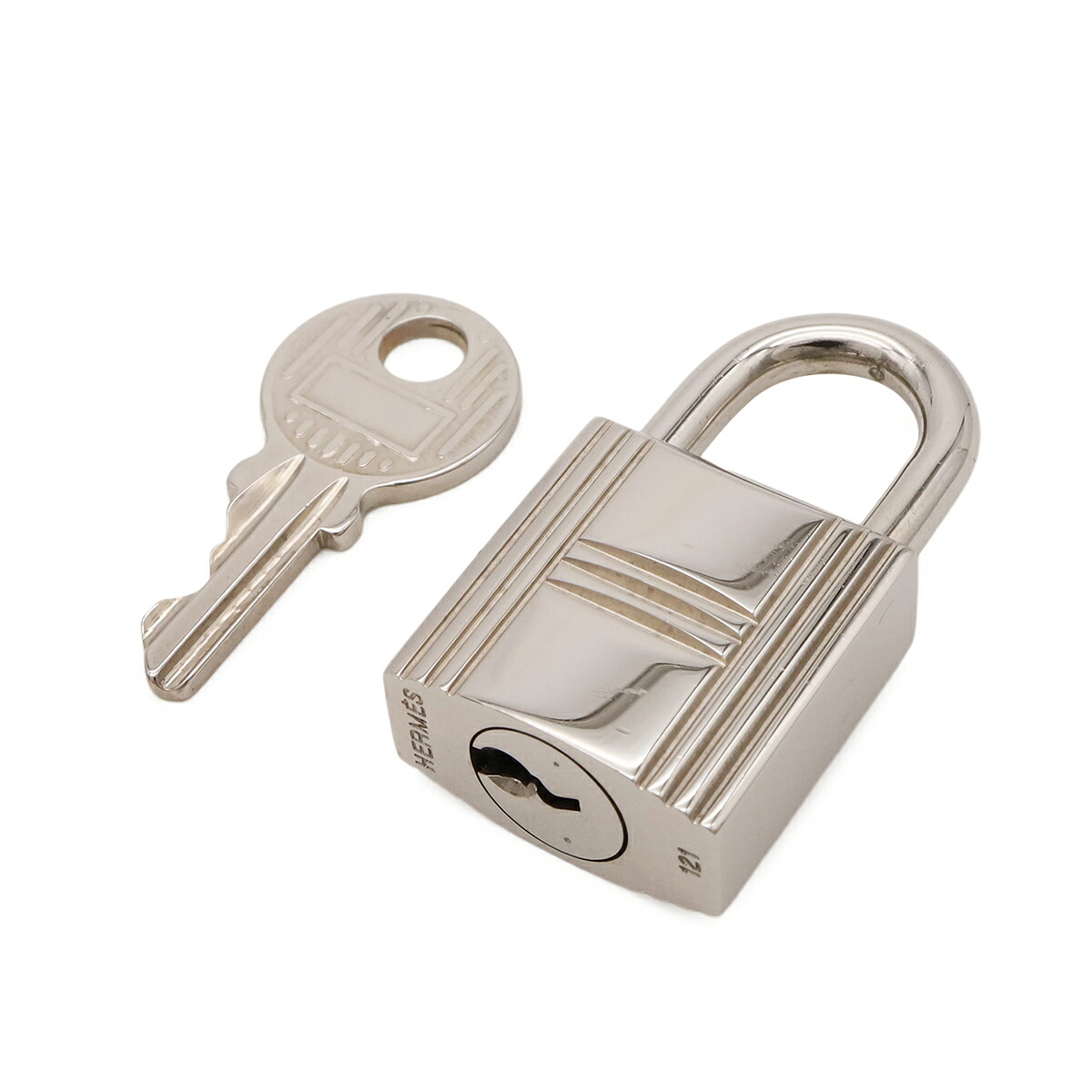 HERMES エルメス カデナ パドロック 南京錠 No.121 鍵 カギ キー付き メタル シルバー 【中古】｜Blumin 店