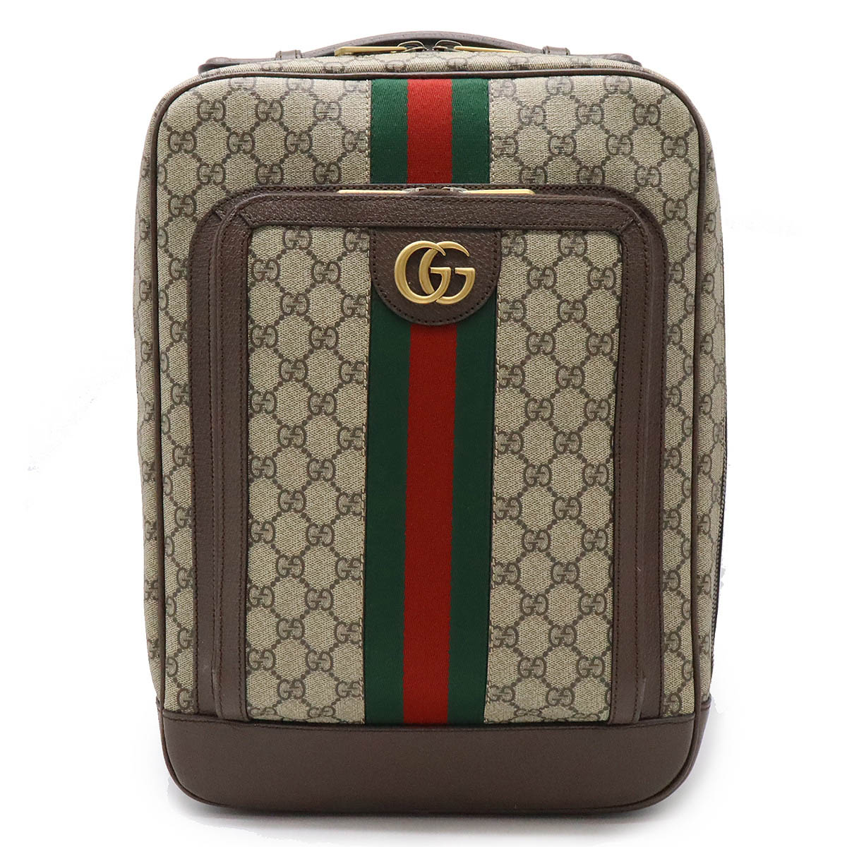 GUCCI グッチ オフィディア GG 並み並み うしろ側風呂敷き包み 背嚢 シェリー酒生産ライン PVC なめし革 ベージュ モカ赤銅色 745718 【中古】