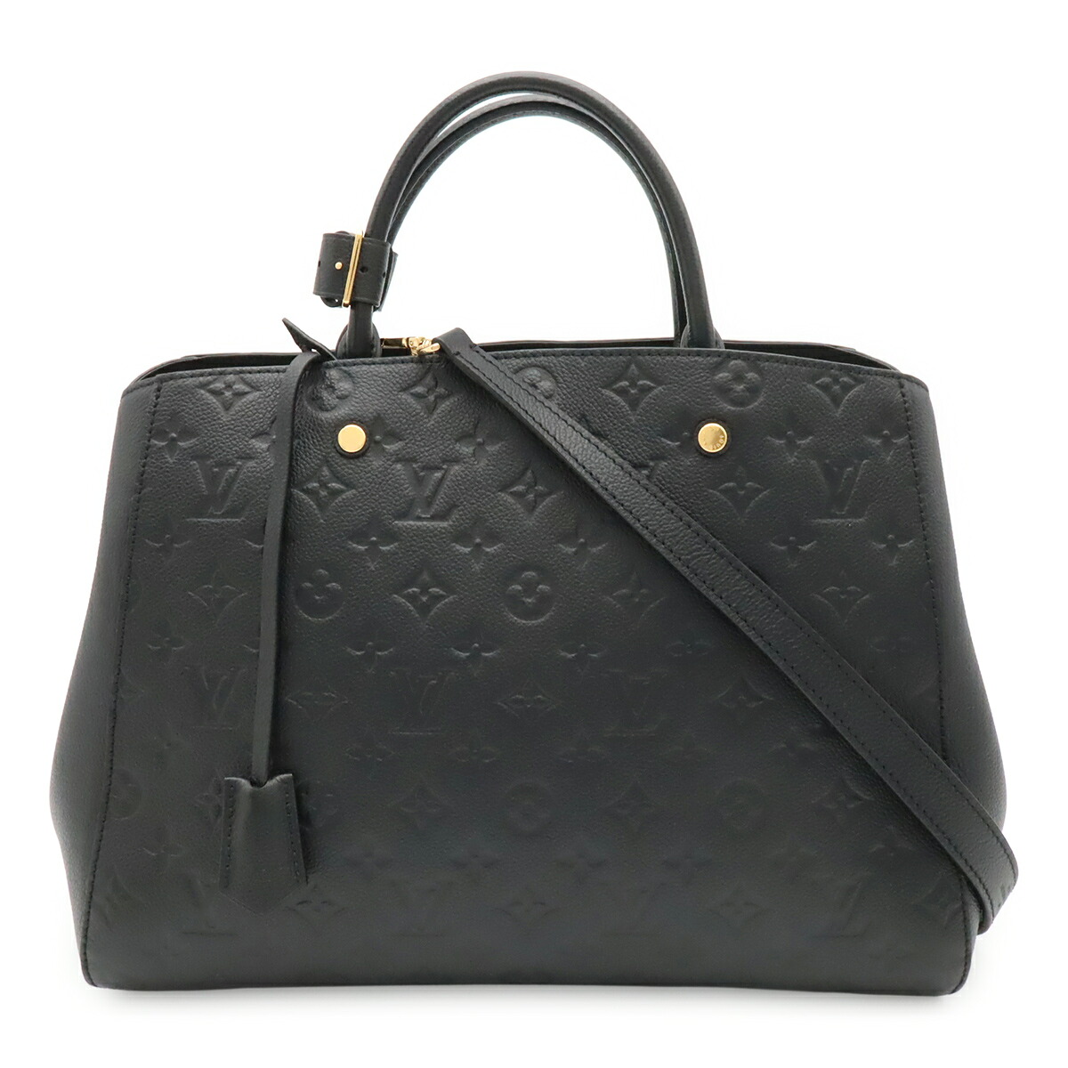 LOUIS VUITTON ルイ ヴィトン モノグラムアンプラント モンテーニュGM ハンドバッグ トートバッグ 2WAY ショルダーバッグ ノワール ブラック M41069 【中古】｜Blumin 店