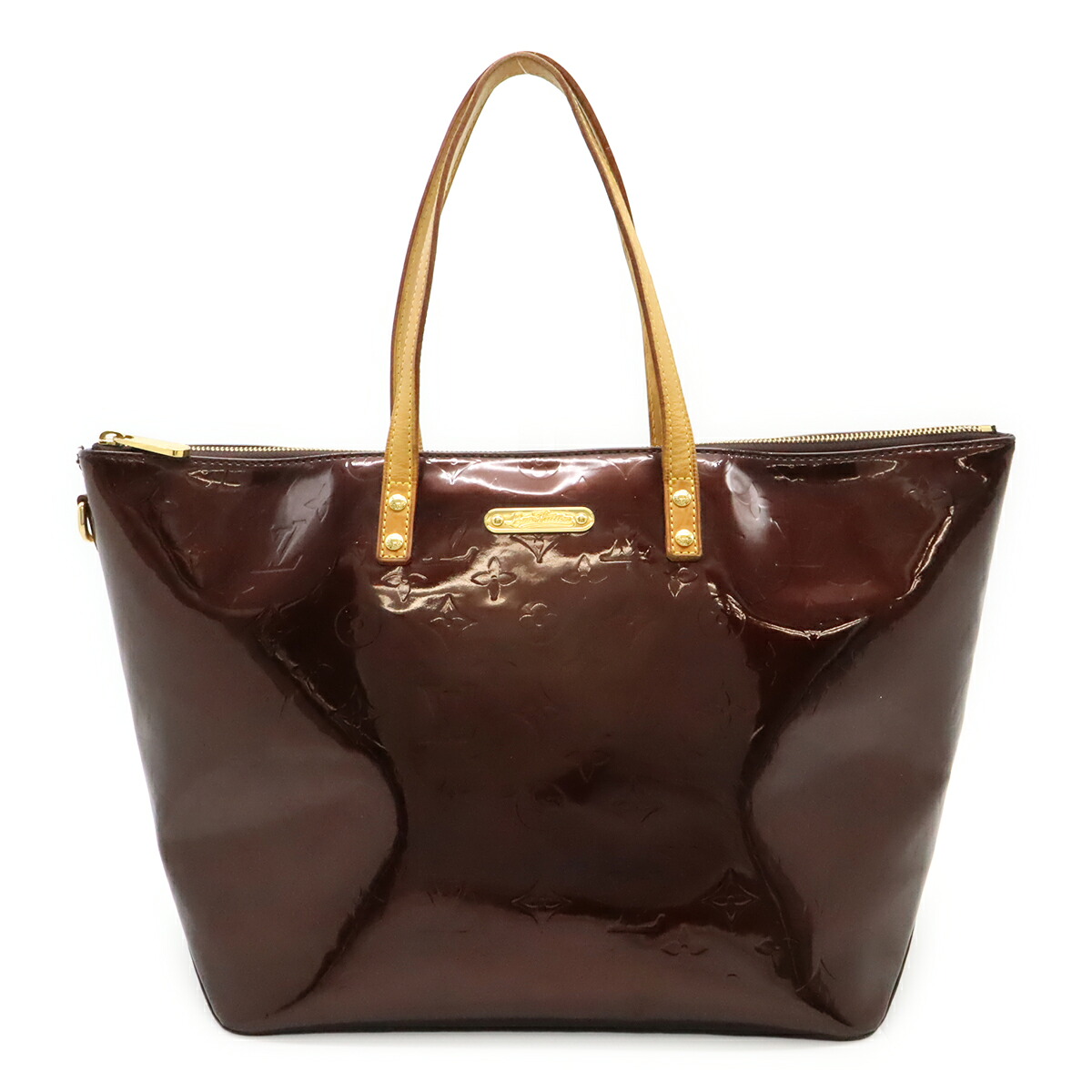 LOUIS VUITTON ルイ ヴィトン モノグラムヴェルニ ベルヴューGM トートバッグ ハンドバッグ ショルダーバッグ セミショルダー アマラント M93589 【中古】
