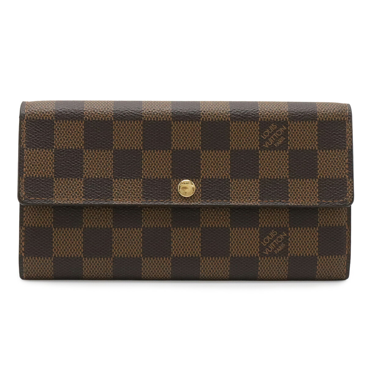 LOUIS VUITTON ルイ ヴィトン ダミエ ポルトフォイユ サラ フラップウォレット 2つ折長紙入れ 二つ折り長紙入れ N61734 【中古】