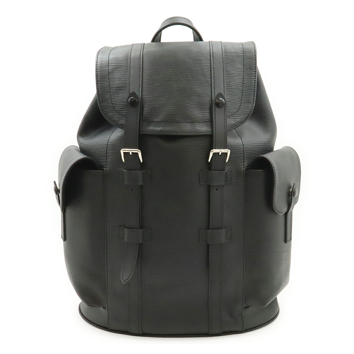 LOUIS VUITTON ルイ ヴィトン エピ クリストファーPM うしろ側容器に並べる 背嚢 なめし革 ノワール 黒 黒いこと M50159 【中古】