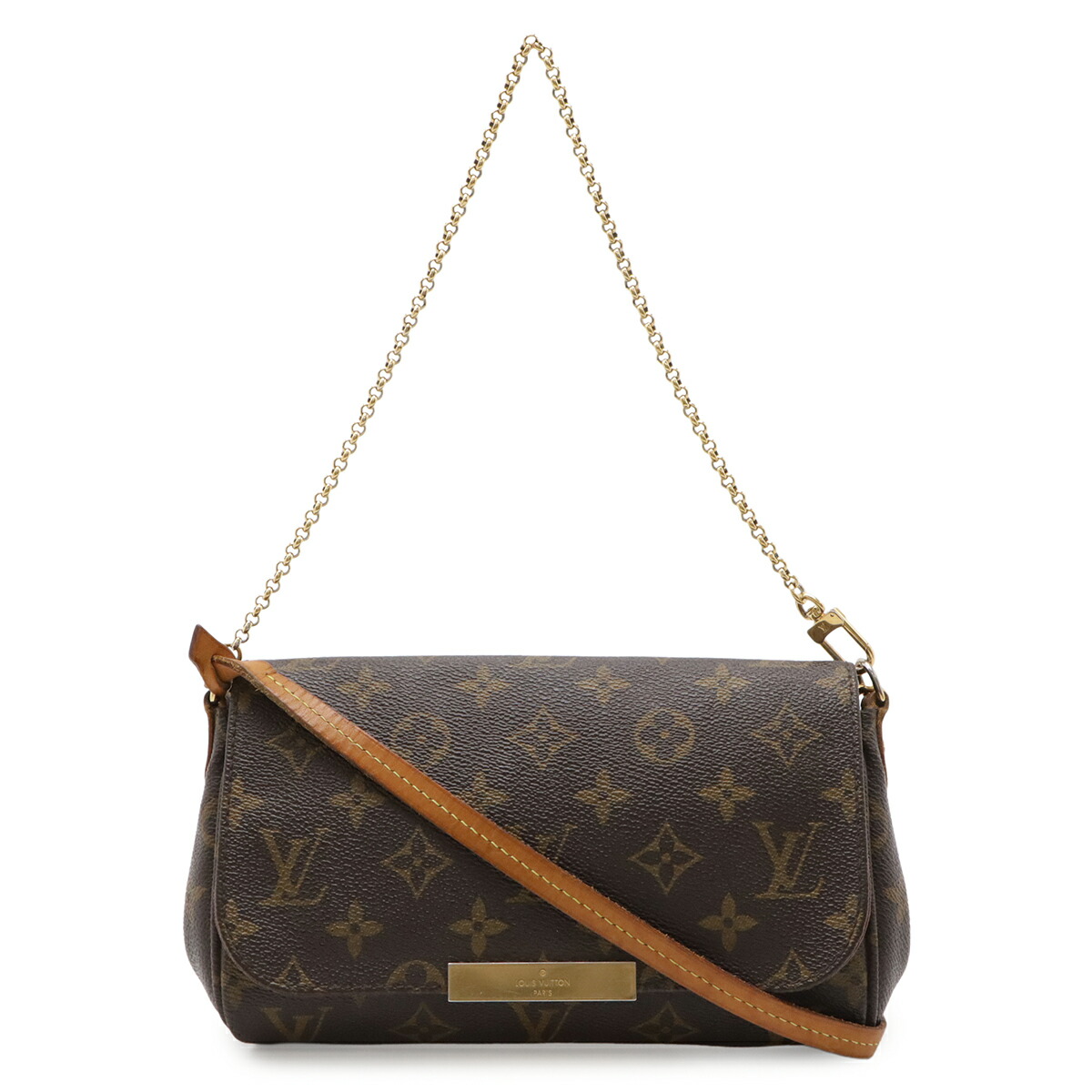 LOUIS VUITTON ルイ ヴィトン モノグラム フェイボリットPM ショルダーバッグ 斜め掛け 2WAY クラッチバッグ アクセサリーポーチ M40717 【中古】