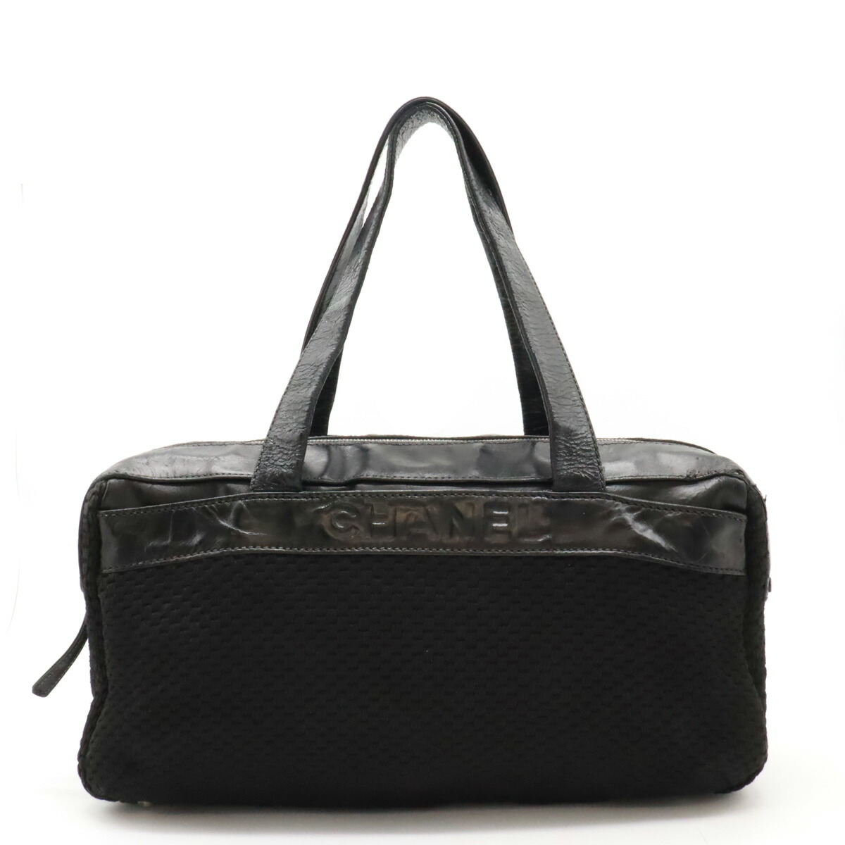 CHANEL ブラック ナイロン バッグ シャネル ハンドバッグ レディース ブラック CHANEL A92236