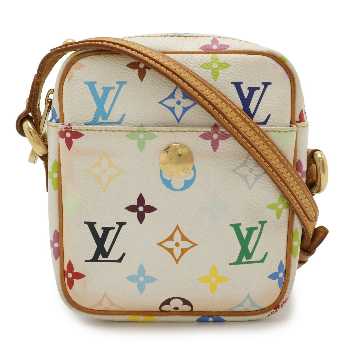 LOUIS VUITTON ルイ ヴィトン モノグラムマルチカラー リフト ショルダーバッグ ポシェット ミニバッグ 斜め掛け ブロン 白 ホワイト M40055 【中古】