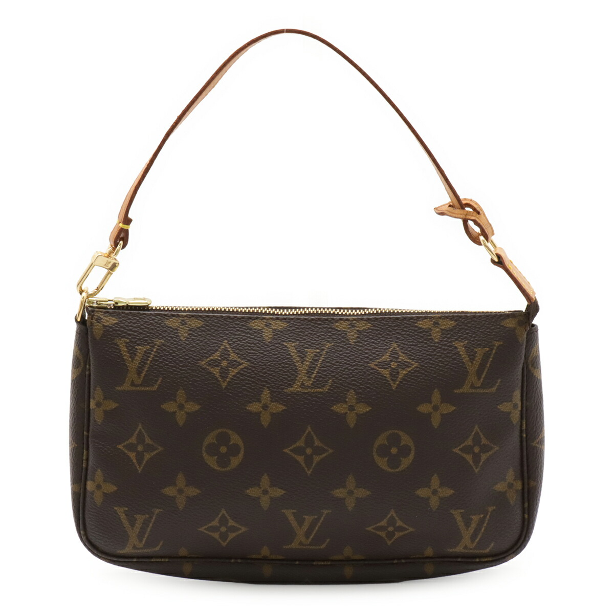 LOUIS VUITTON ルイ ヴィトン モノグラム ポシェット アクセソワール 佩び物車寄せ ハンドバック 寄りあい御徒面子 M51980 【中古】