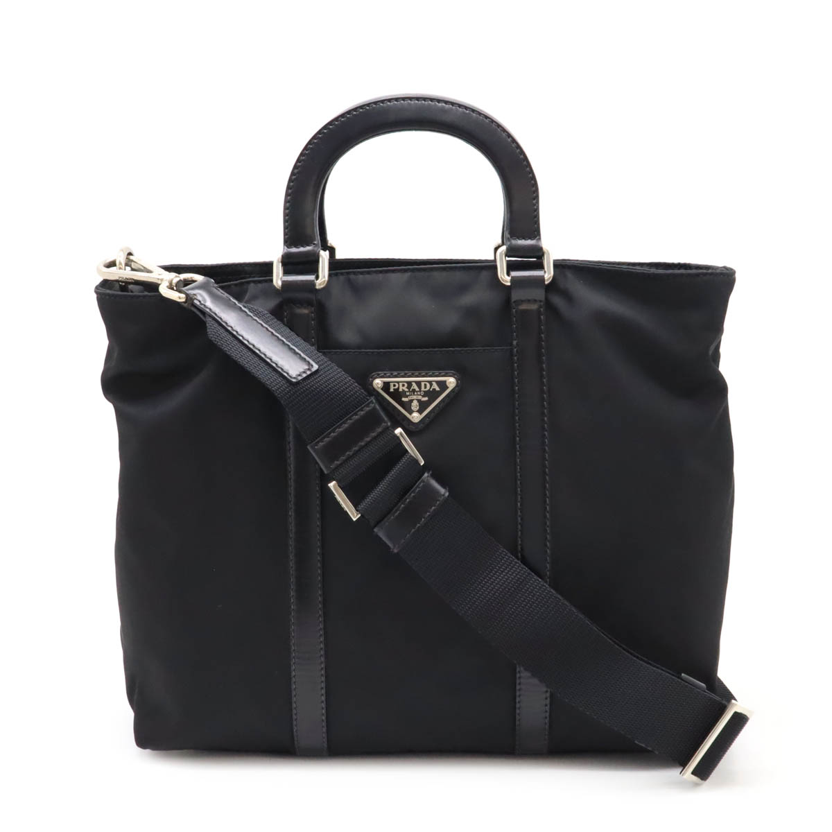 PRADA プラダ トートバッグ ナイロン/レザー ブラック/ネイビーバイカラー 楽天市場】PRADA プラダ トートバッグ ショルダートート