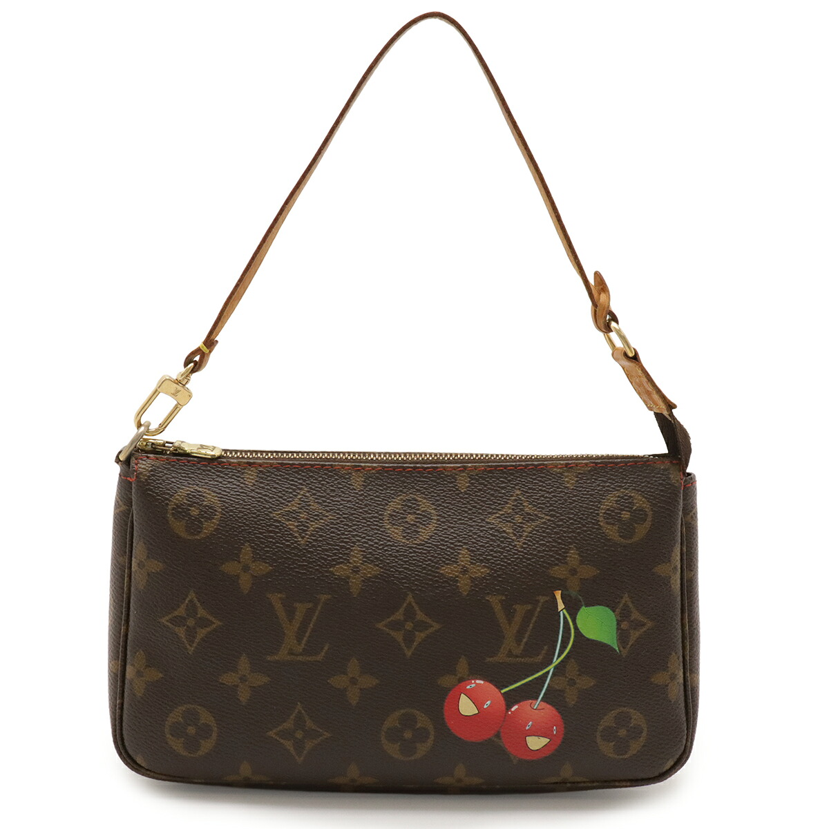 LOUIS VUITTON ルイ ヴィトン モノグラムチェリー ポシェット アクセソワール アクセサリーポーチ ハンドバッグ パーティーバッグ M95008 【中古】