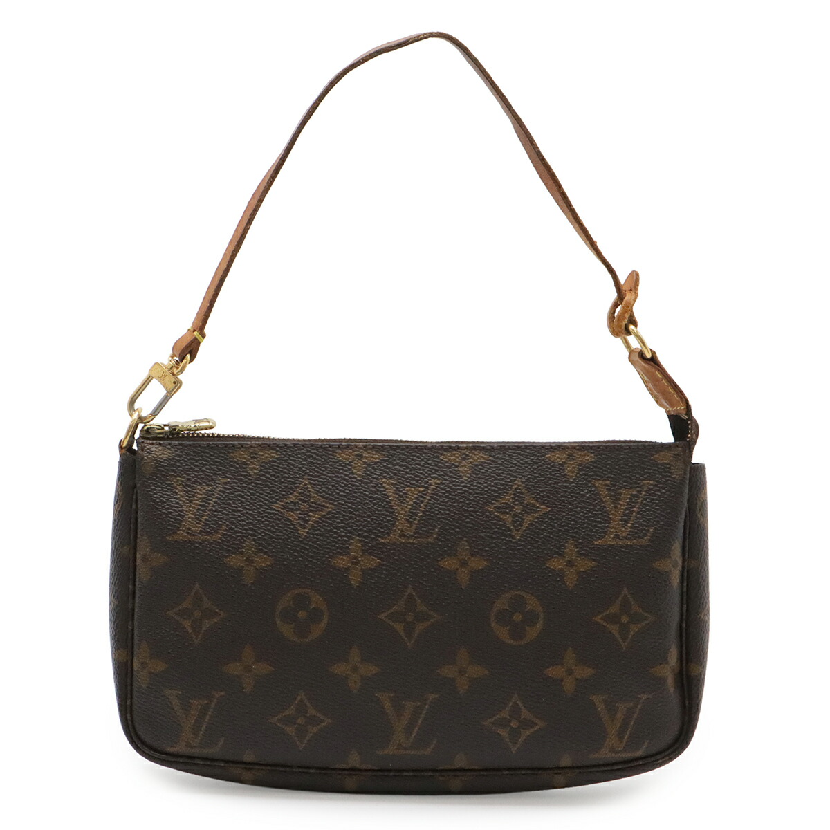 LOUIS VUITTON ルイ ヴィトン モノグラム ポシェット アクセソワール 添え物合財袋 ハンドバック 寄り合い御徒面子 M51980 【中古】
