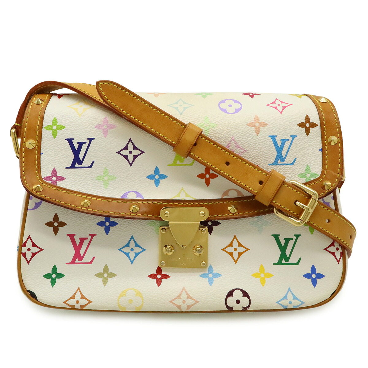 LOUIS VUITTON ルイ ヴィトン モノグラムマルチカラー ソローニュ ショルダーバッグ 斜め掛け ブロン 白 ホワイト M92661 【中古】｜Blumin 店