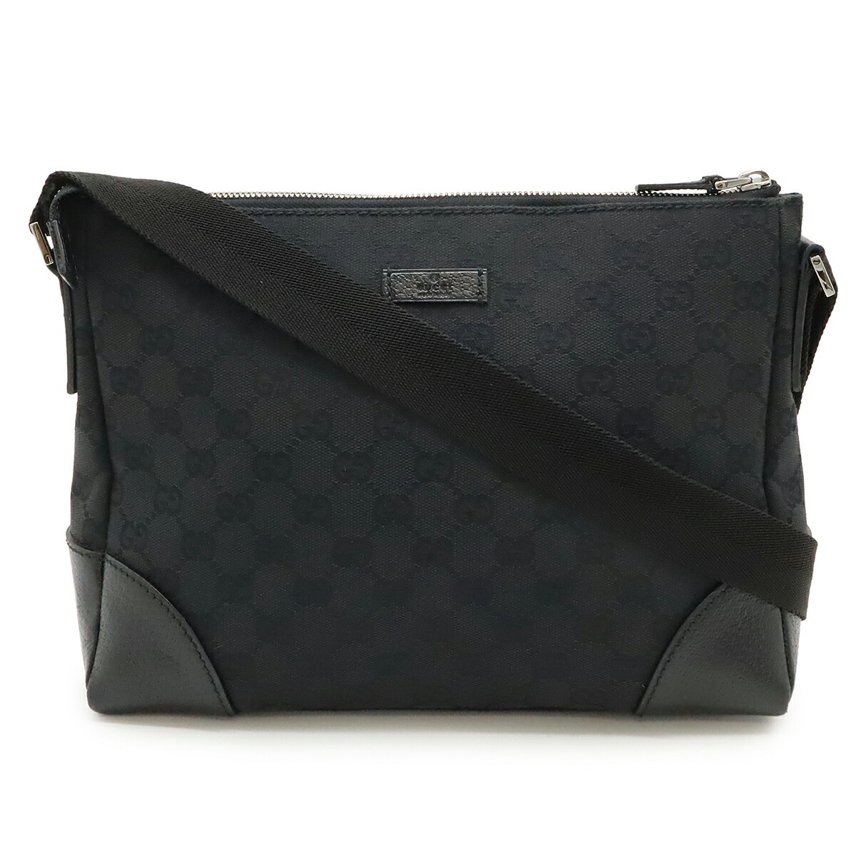 美品 GUCCI ショルダーバッグ レザー ロゴプリント メッセンジャー GUCCI ロゴ プリント レザー メッセンジャー バッグ 関税送料込