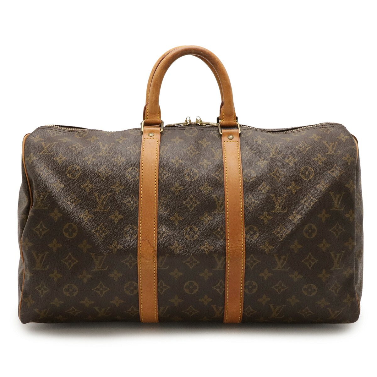 LOUIS VUITTON ルイ ヴィトン モノグラム キーポル45 ボストンバッグ ハンドバック 旅する鞄 旅行御徒面子 M41428 【中古】