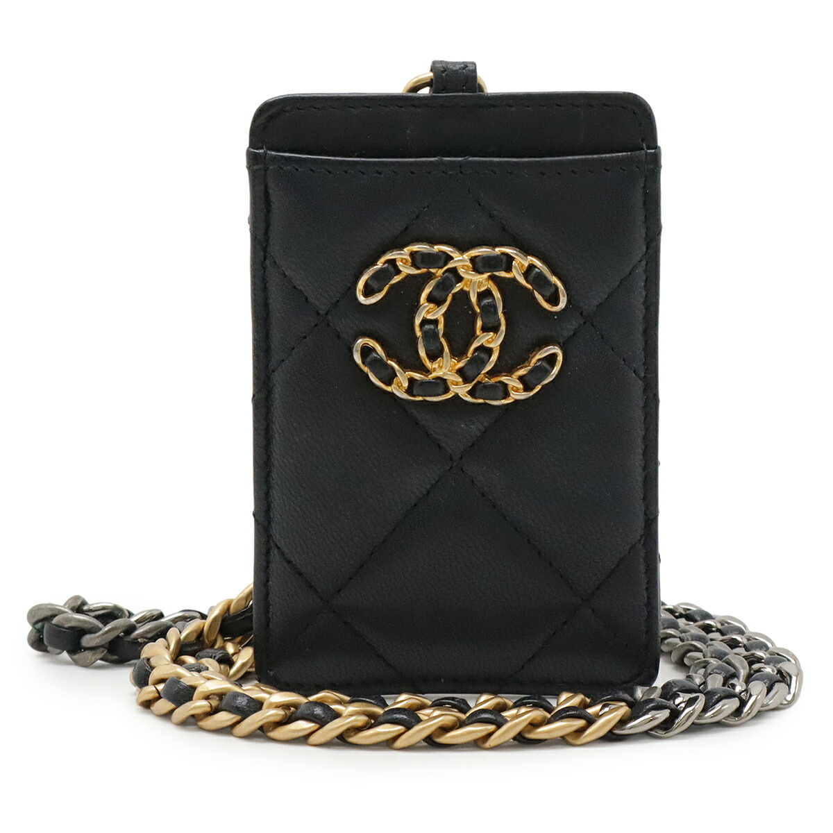 レア　シャネル マトラッセ カード ケース キャビアスキン すぐ届く国内発 CHANEL シャネル カードケース キャビアスキン
