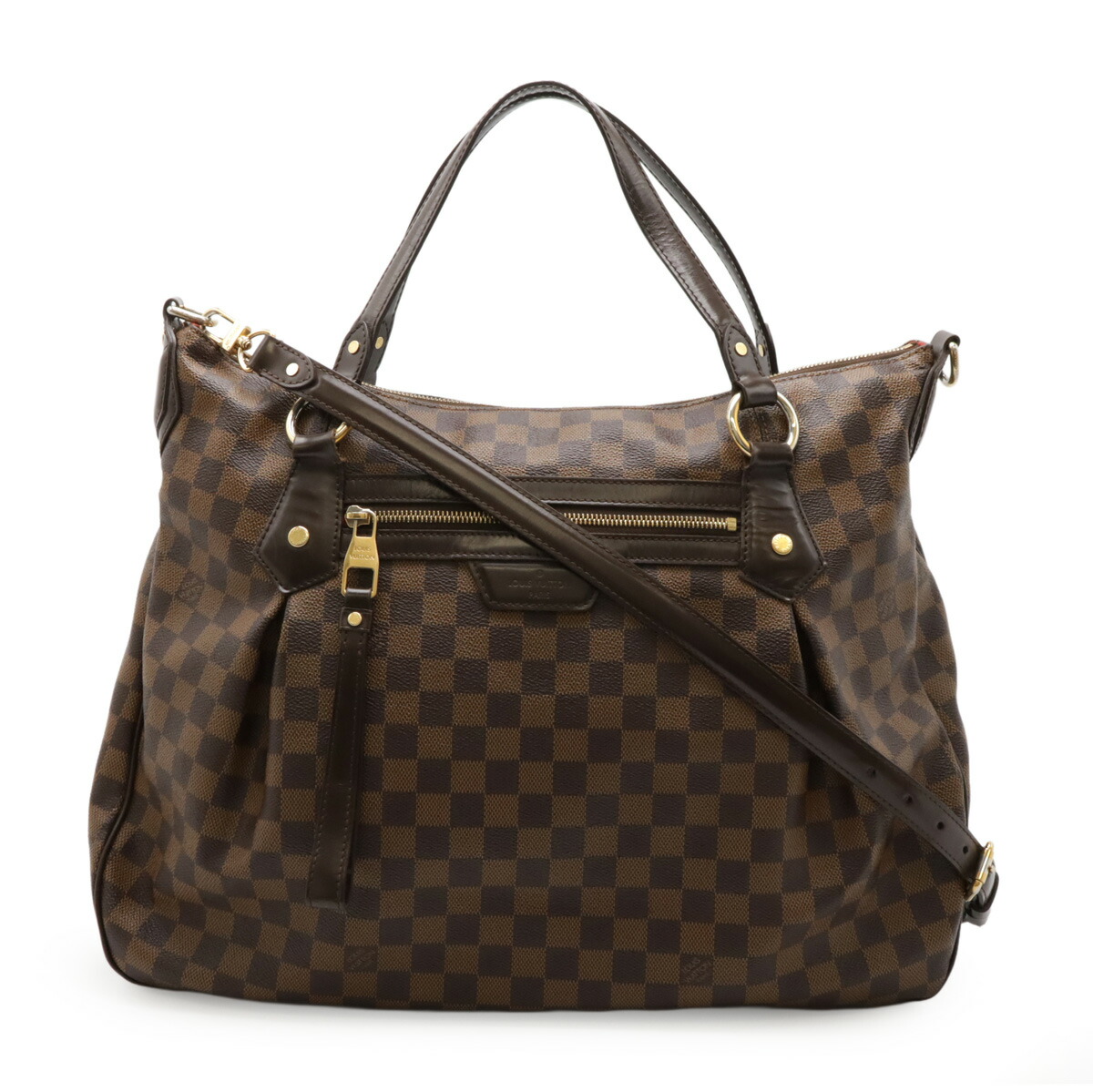 LOUIS VUITTON ルイ ヴィトン ダミエ イーヴォラGM トートバッグ 2WAY ショルダーバッグ セミショルダー ゴールド金具 N41132 【中古】 56,880円