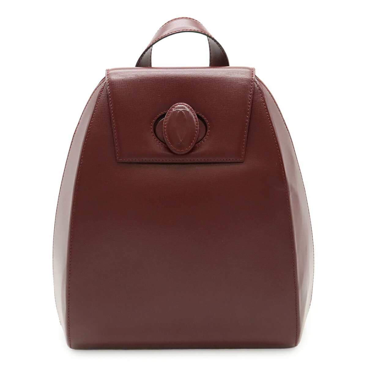 Cartier カルティエ マスト バックパック リュックサック レザー ボルドー ゴールド金具 L1000215 【中古】|Blumin 店