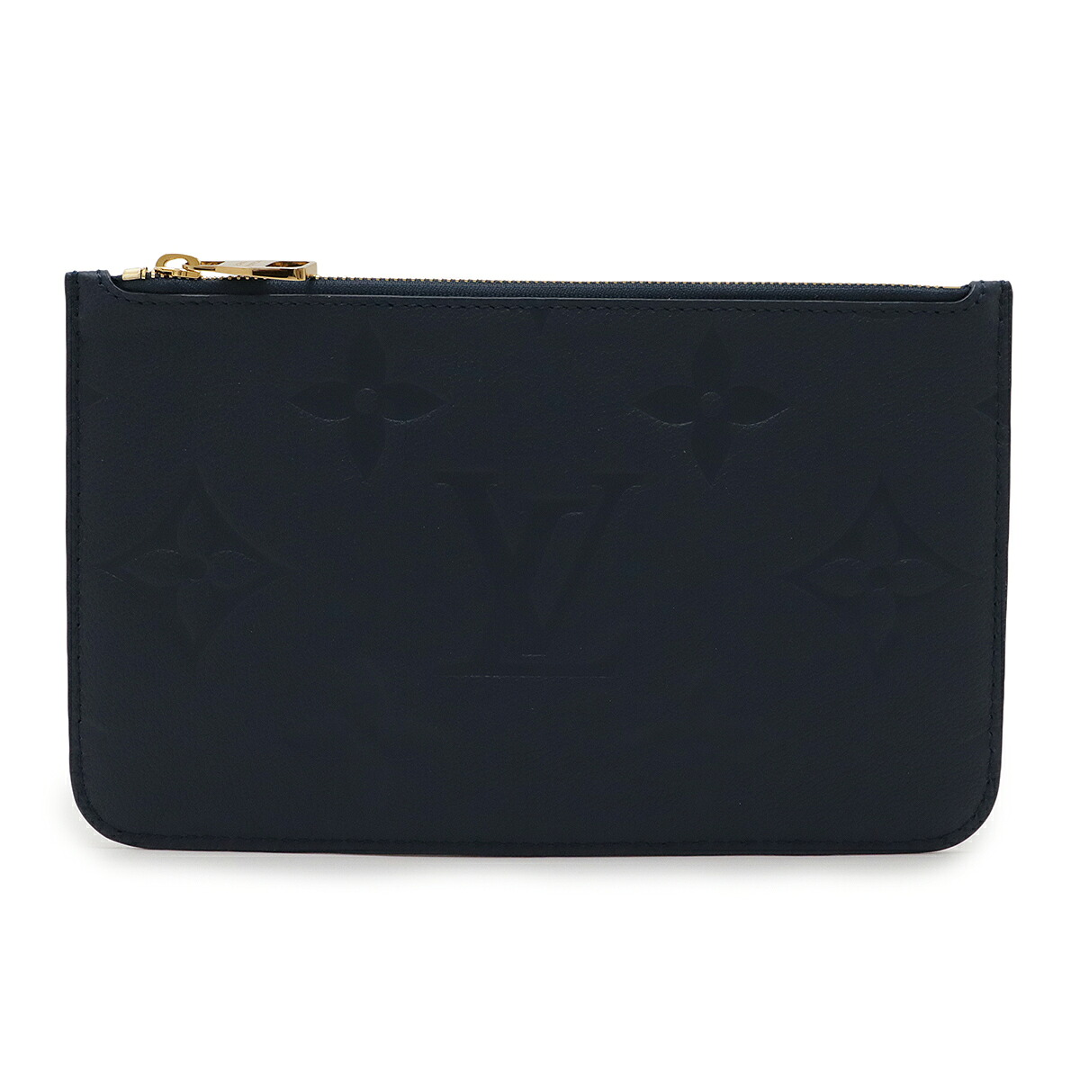 LOUIS VUITTON ルイ ヴィトン モノグラムアンプラント ネヴァーフルMM ネヴァーフル用ポーチ ポーチのみ 付属品 ネイビー 紺 ストラップ欠品 M47143 【中古】