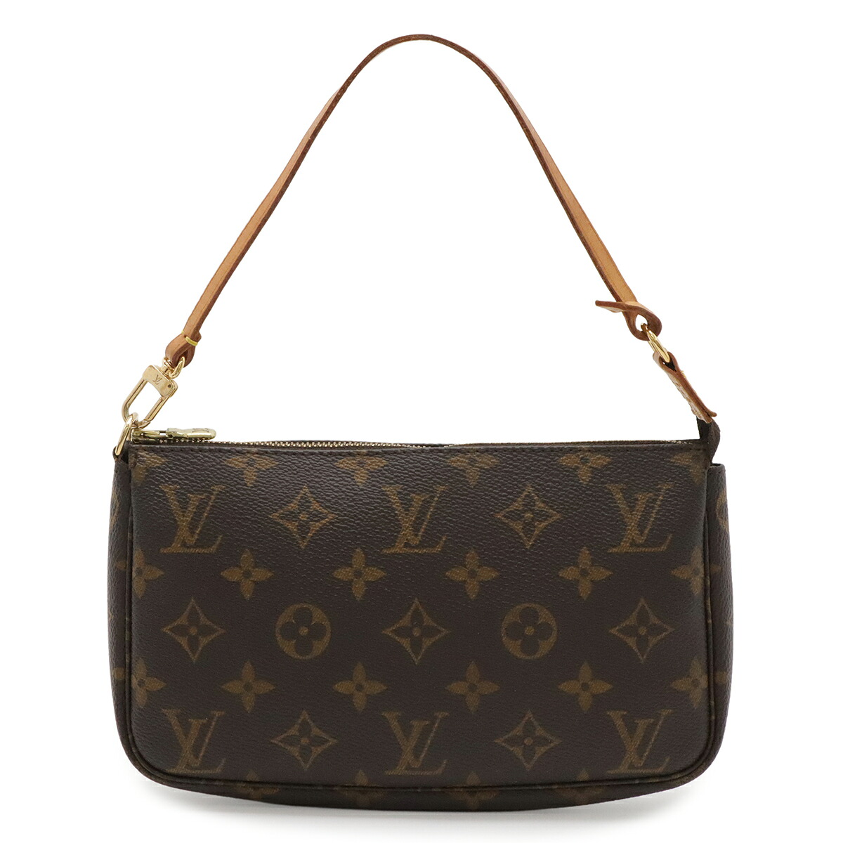 LOUIS VUITTON ルイ ヴィトン モノグラム ポシェット アクセソワール 添え物合財袋 ハンドバック 寄り合い御徒面子 M51980 【中古】