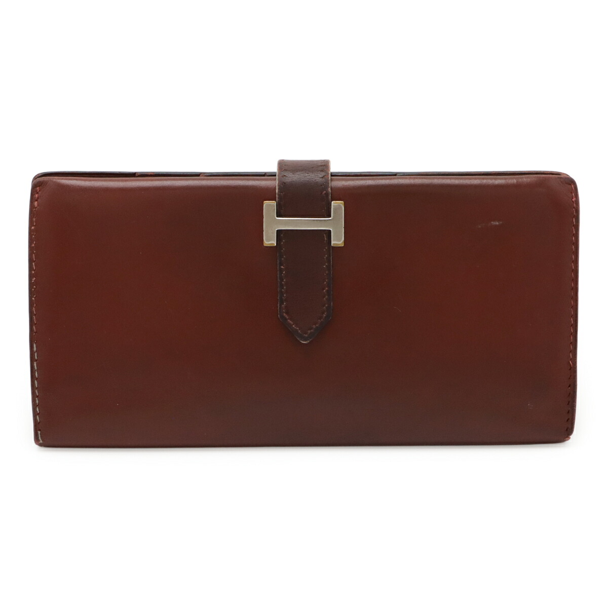 ABランク エルメス ベアン・クラシック 二つ折り長財布 ブラウン シェーブル □H刻印 HERMES brown 【中古】 楽天市場】ABランク エルメス ベアン・クラシック 二つ折り長財布