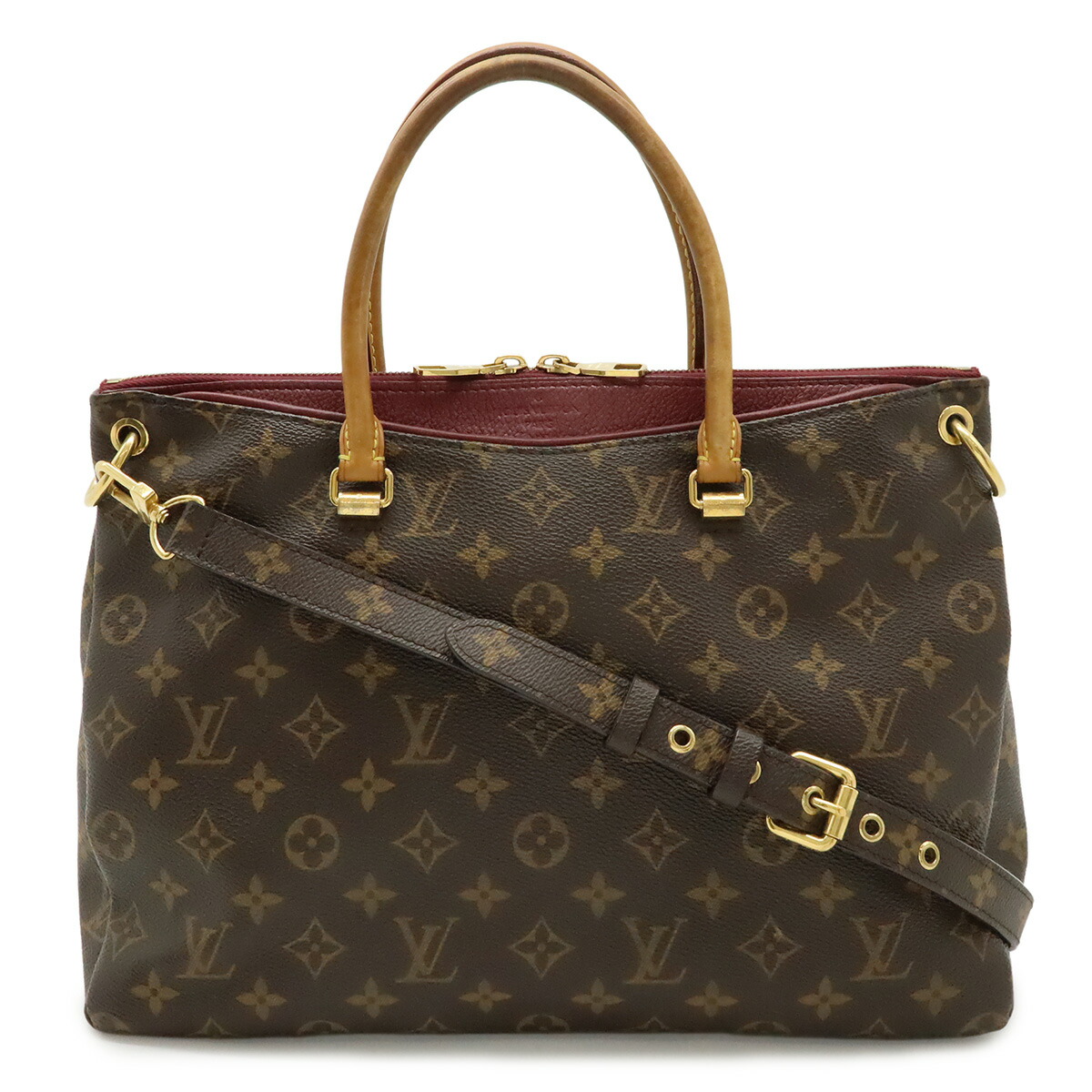 LOUIS VUITTON ルイ ヴィトン モノグラム パラス ハンドバック トートバッグ 2WAY ショルダーバッグ 曲がった掛け オロール M40906 【中古】