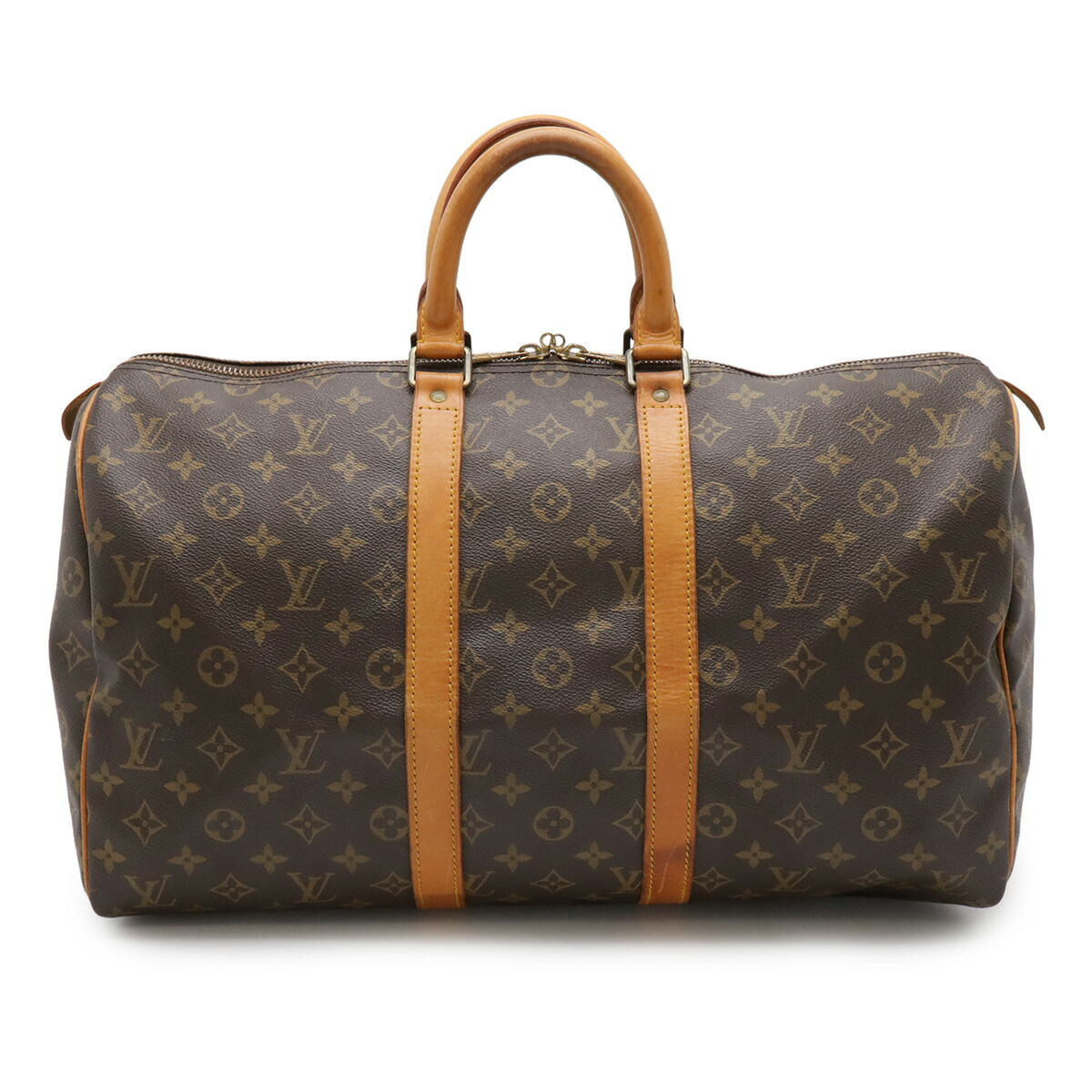 LOUIS VUITTON ルイ ヴィトン モノグラム キーポル45 ボストンバッグ ハンドバック 旅する鞄 旅行御徒面子 M41428 【中古】