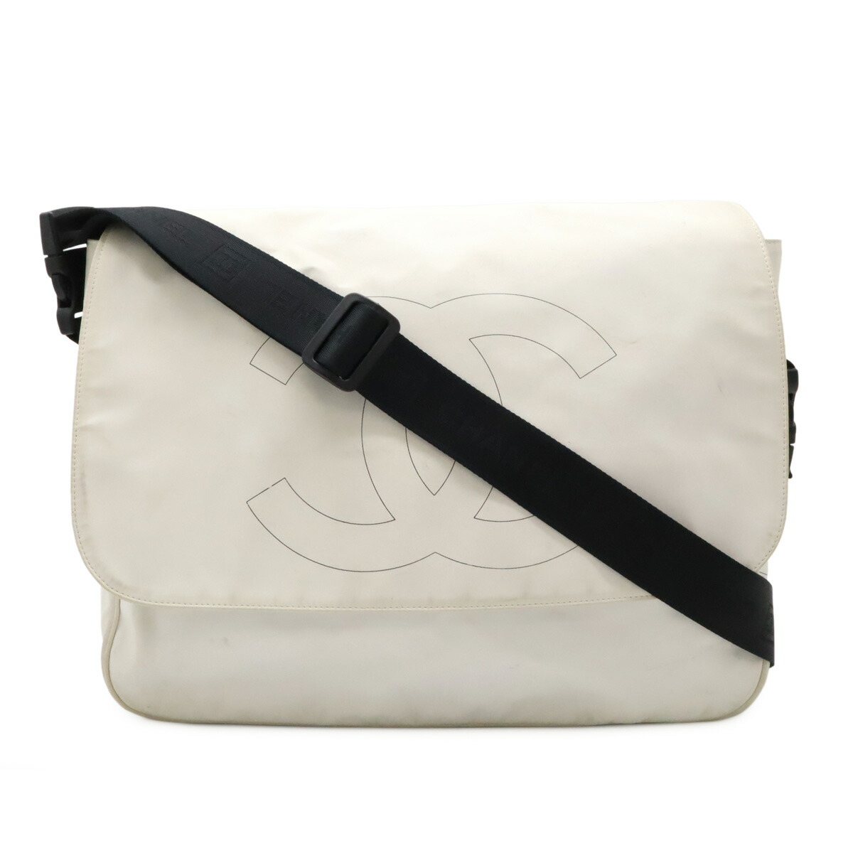 CHANEL ブラック メッセンジャーバッグ 2024年 クルーズコレクション CHANEL シャネル ショルダーバッグ