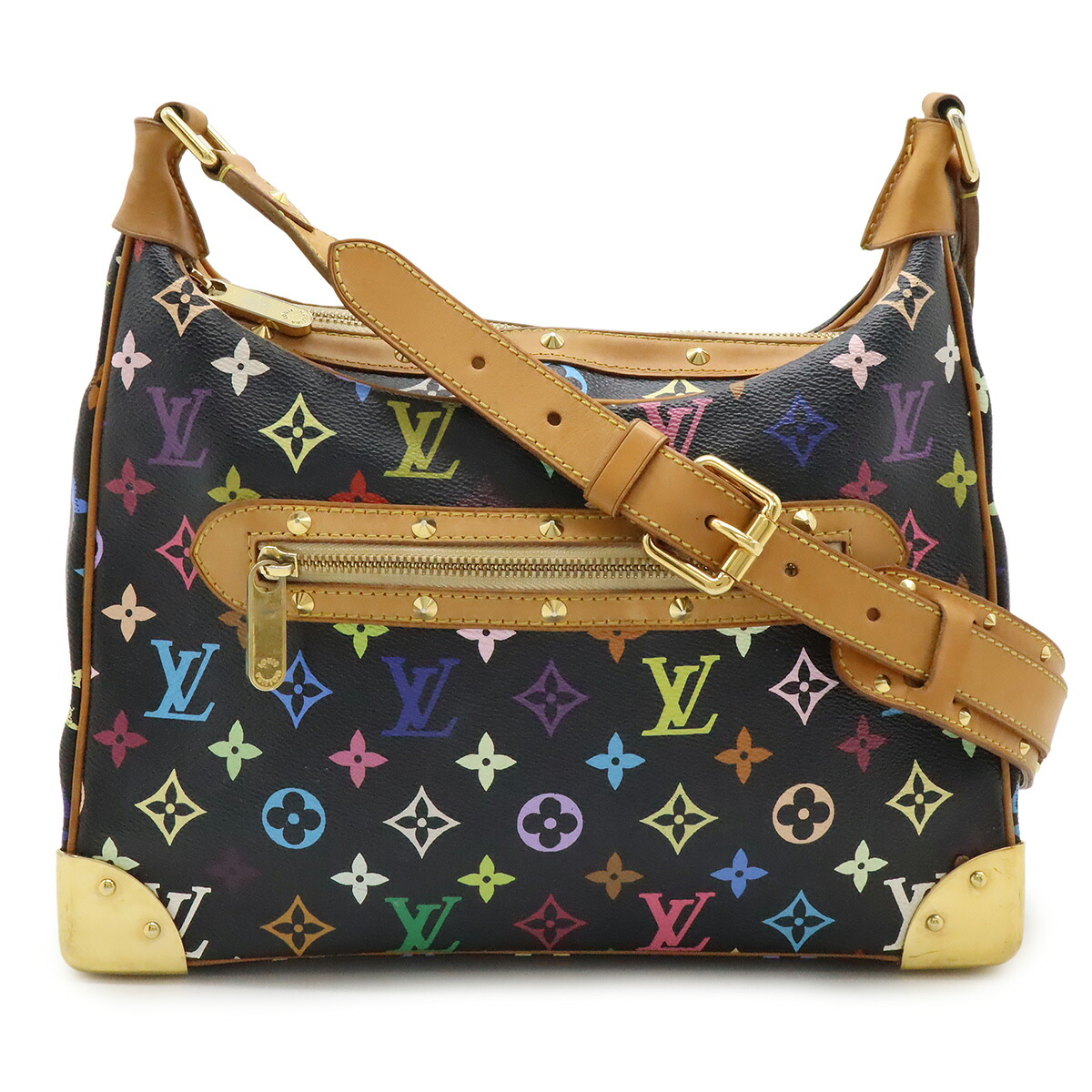 LOUIS VUITTON ルイ ヴィトン モノグラムマルチカラー ブローニュ ショルダーバッグ ワンショルダー セミショルダー ノワール 黒 ブラック M92638 【中古】