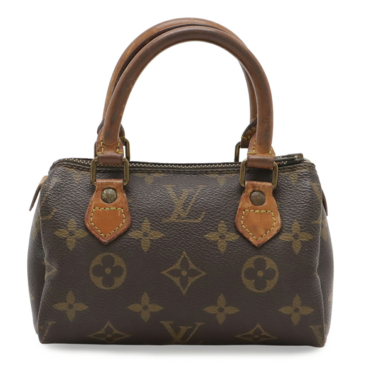 LOUIS VUITTON ルイ ヴィトン モノグラム ミニスピーディ ハンドバック ミニ御徒面子 合切袋 小入れもの M41534 【中古】