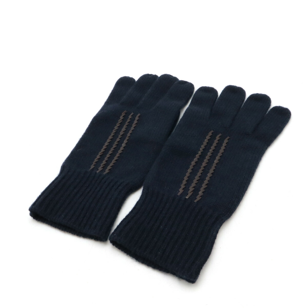 極美品✨エルメス　カシミヤ100% 手袋　アームカバー　ダークグレー 12450875_1.jpg